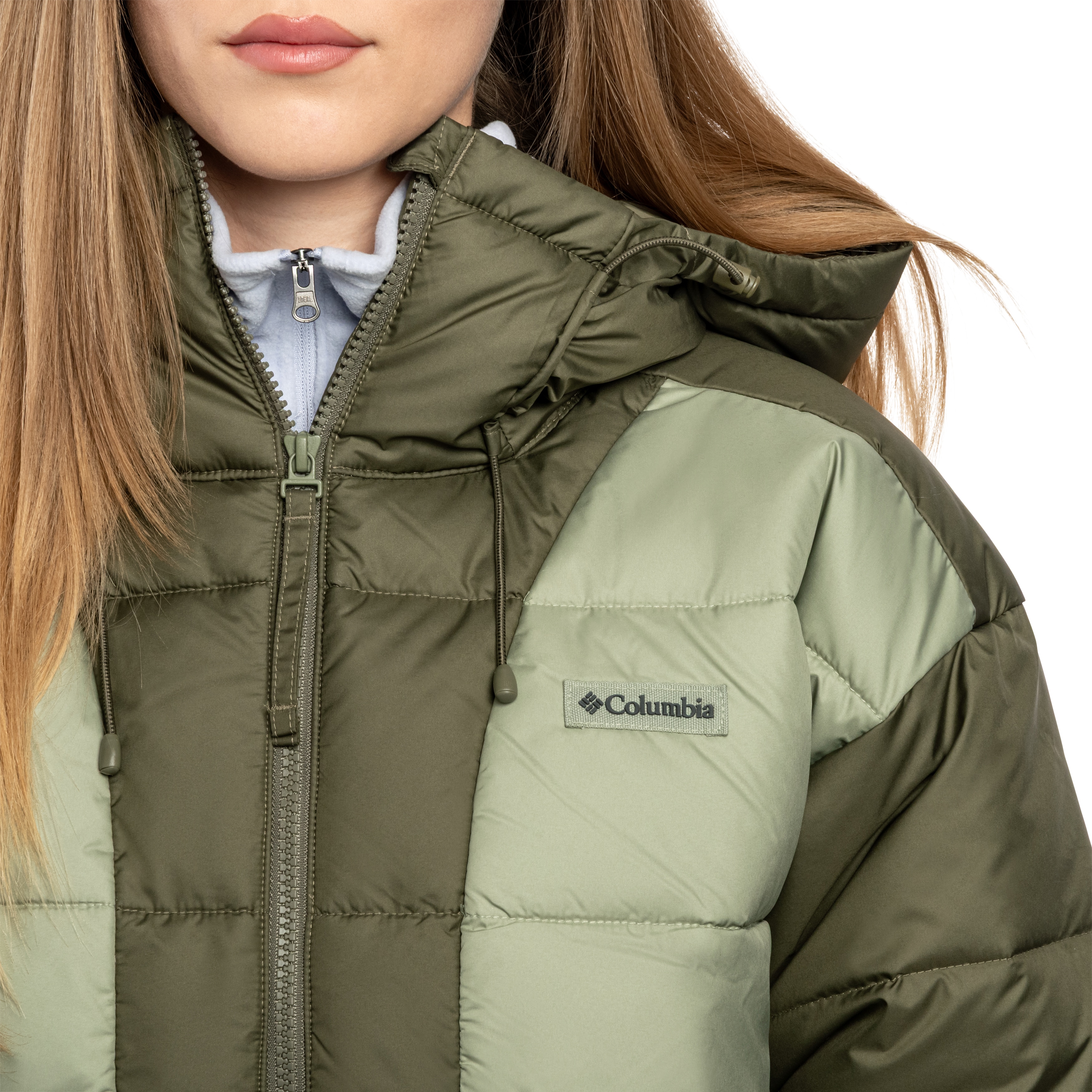 Kurtka damska Columbia Pike Lake III Hooded Jacket - Safari/Stone Green