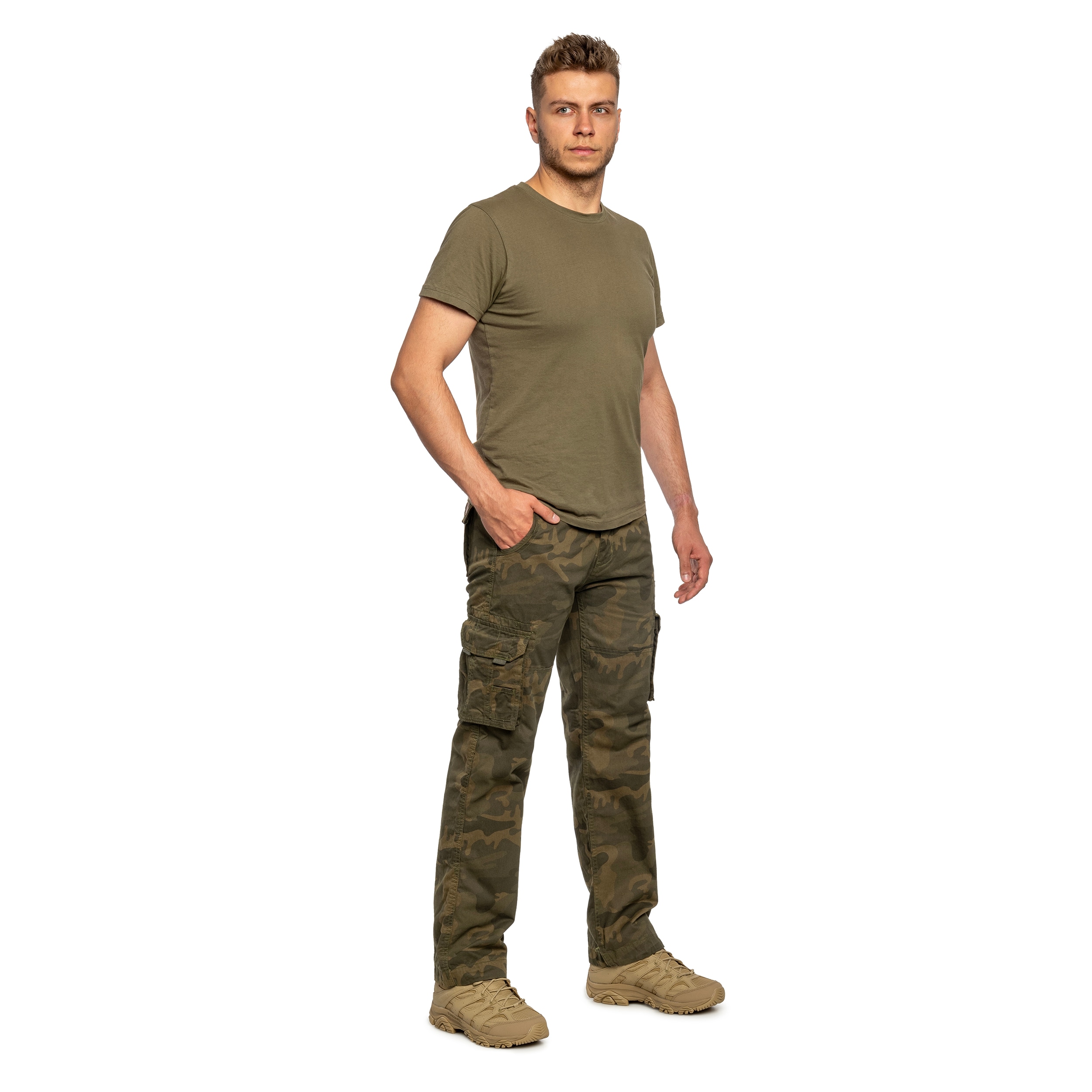 Spodnie Alpha Industries Jet Pant - Olive Camo