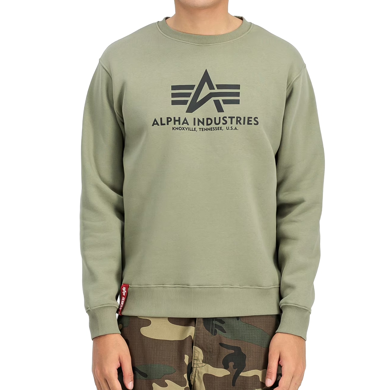 Кофта Alpha Industries Basic Sweater - Olive