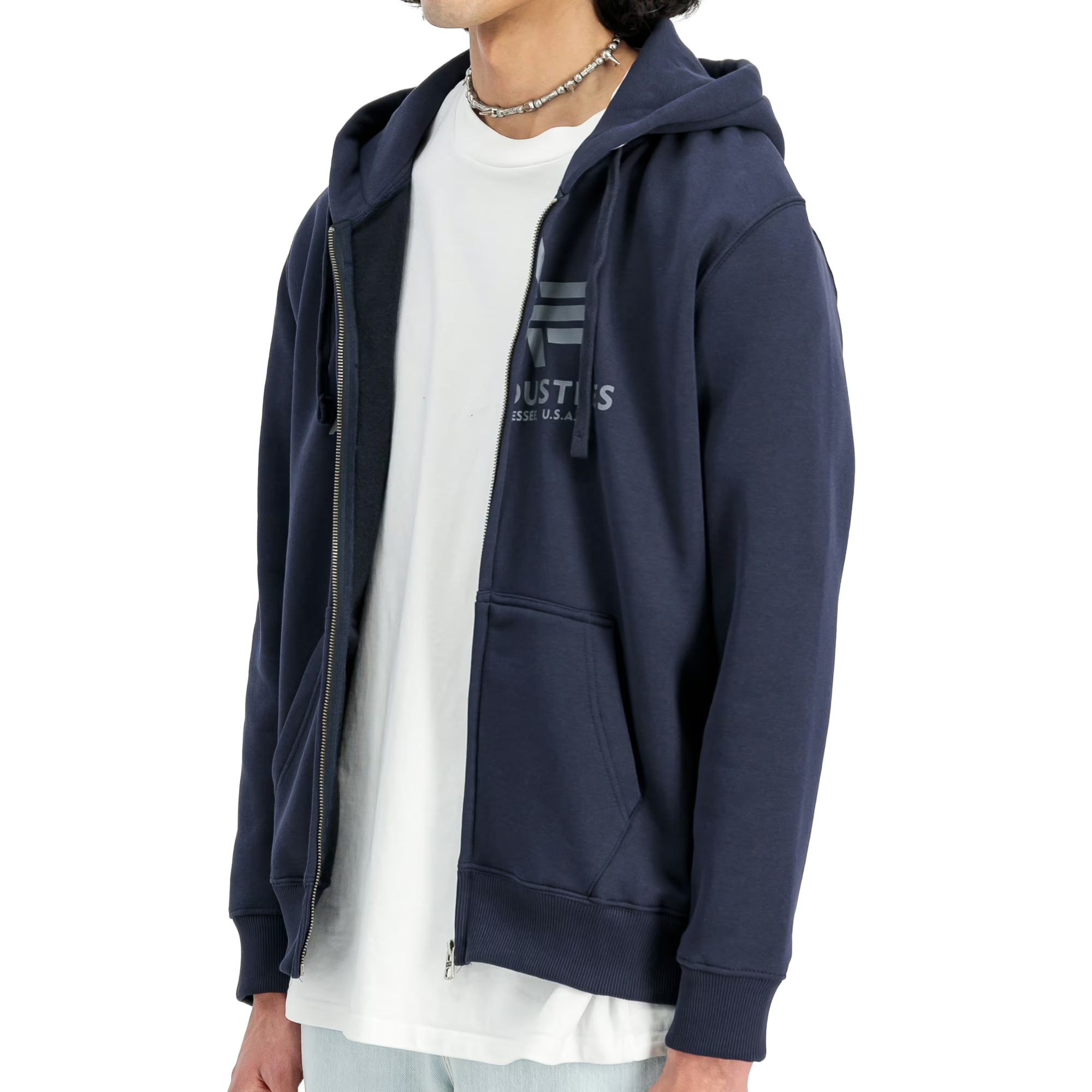 Bluza Alpha Industries Basic Zip Hoody - Rep Blue