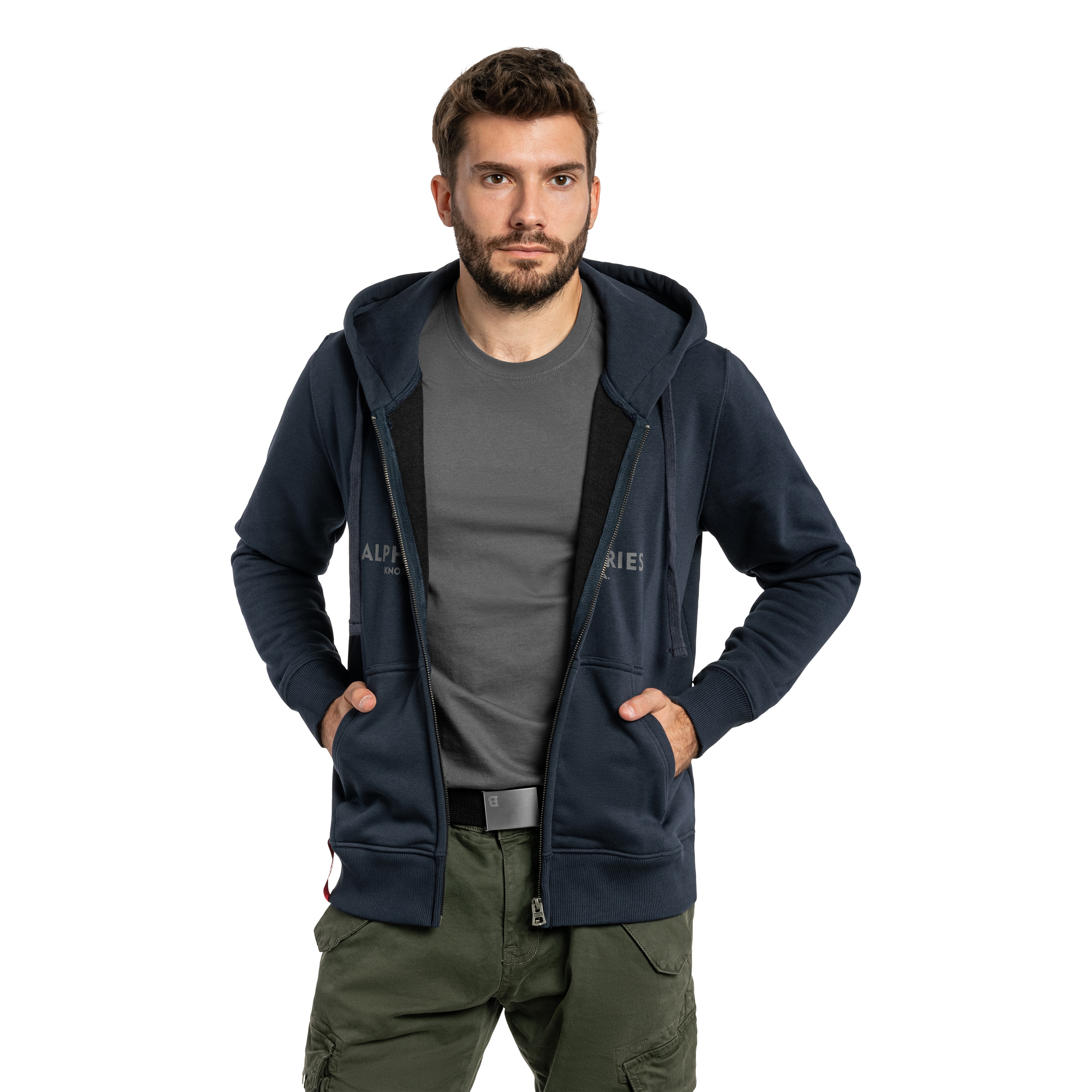 Bluza Alpha Industries Basic Zip Hoody - Rep Blue