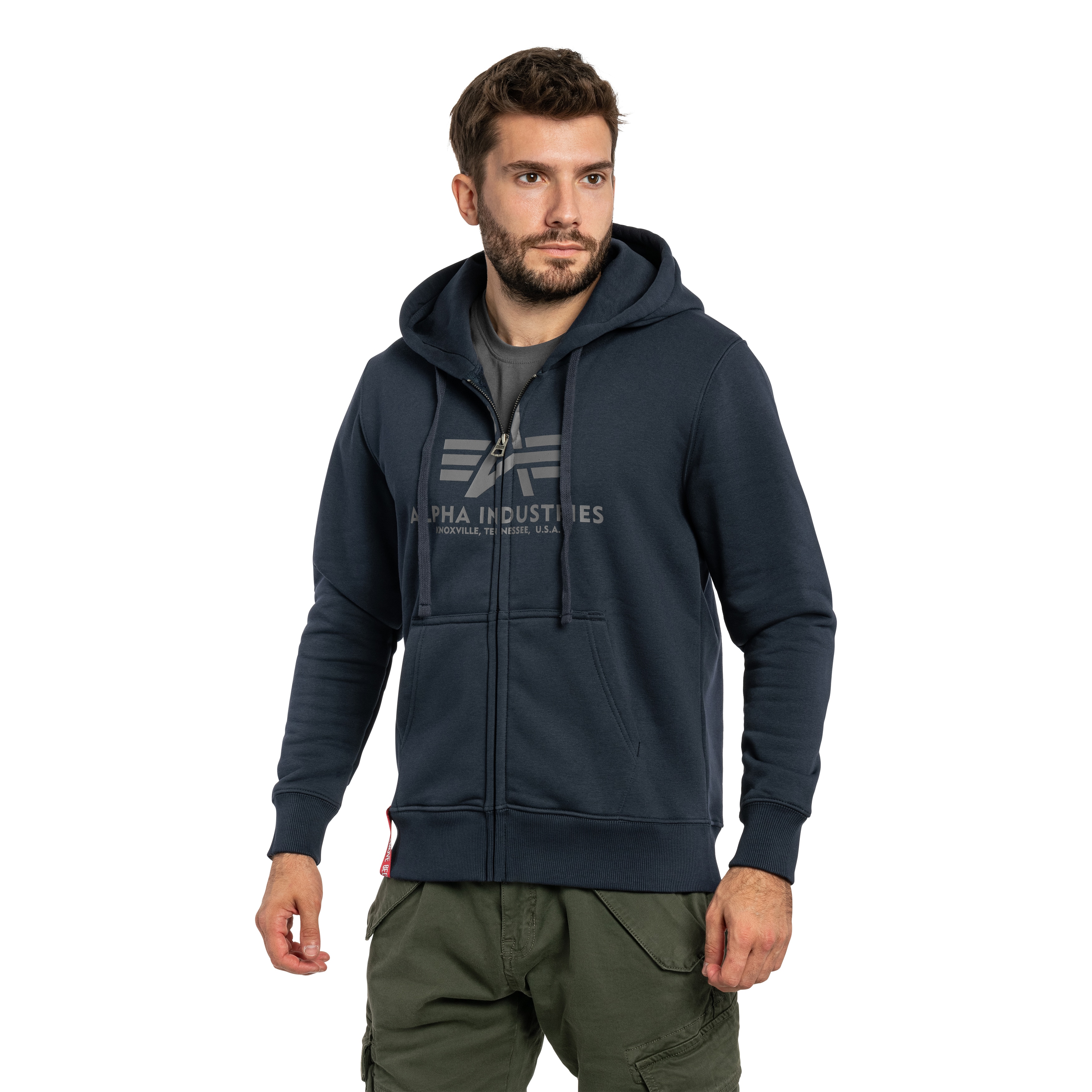 Bluza Alpha Industries Basic Zip Hoody - Rep Blue