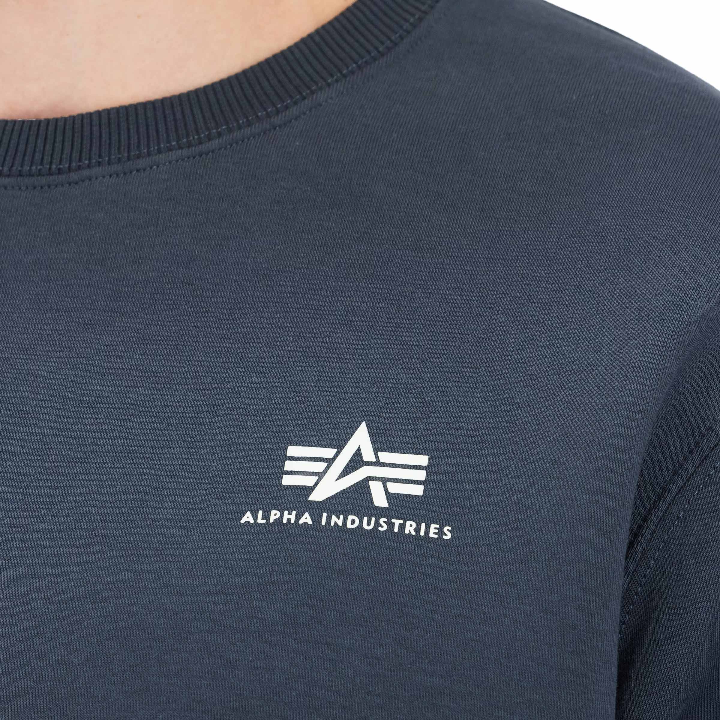 Bluza Alpha Industries Basic Sweater Small Logo - Navy