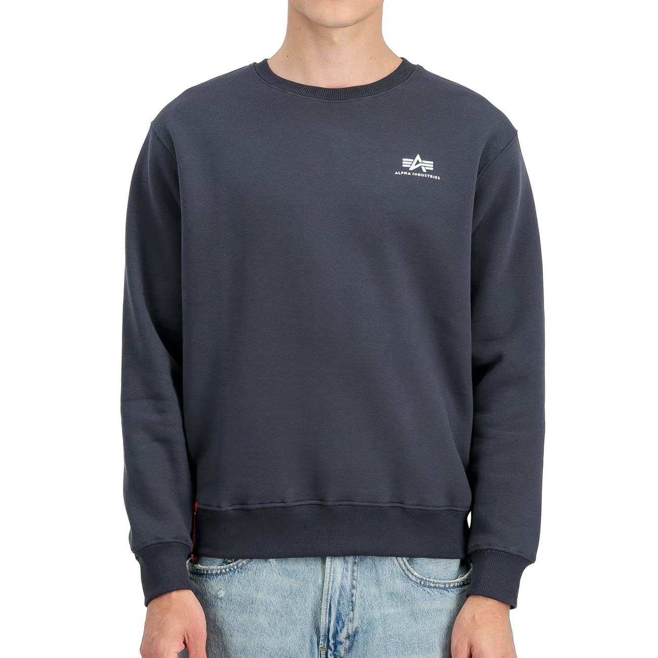 Bluza Alpha Industries Basic Sweater Small Logo - Navy