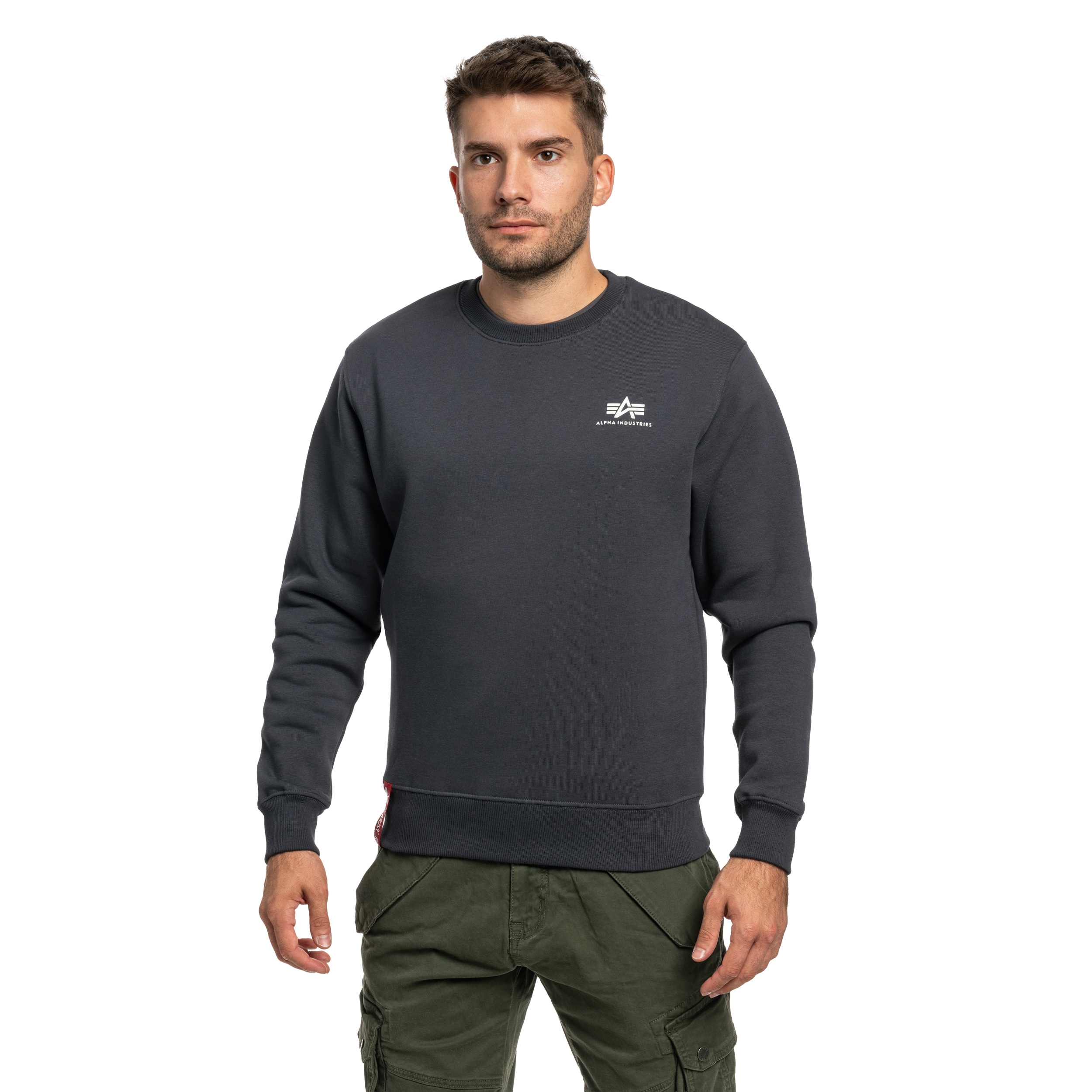 Bluza Alpha Industries Basic Sweater Small Logo - Navy