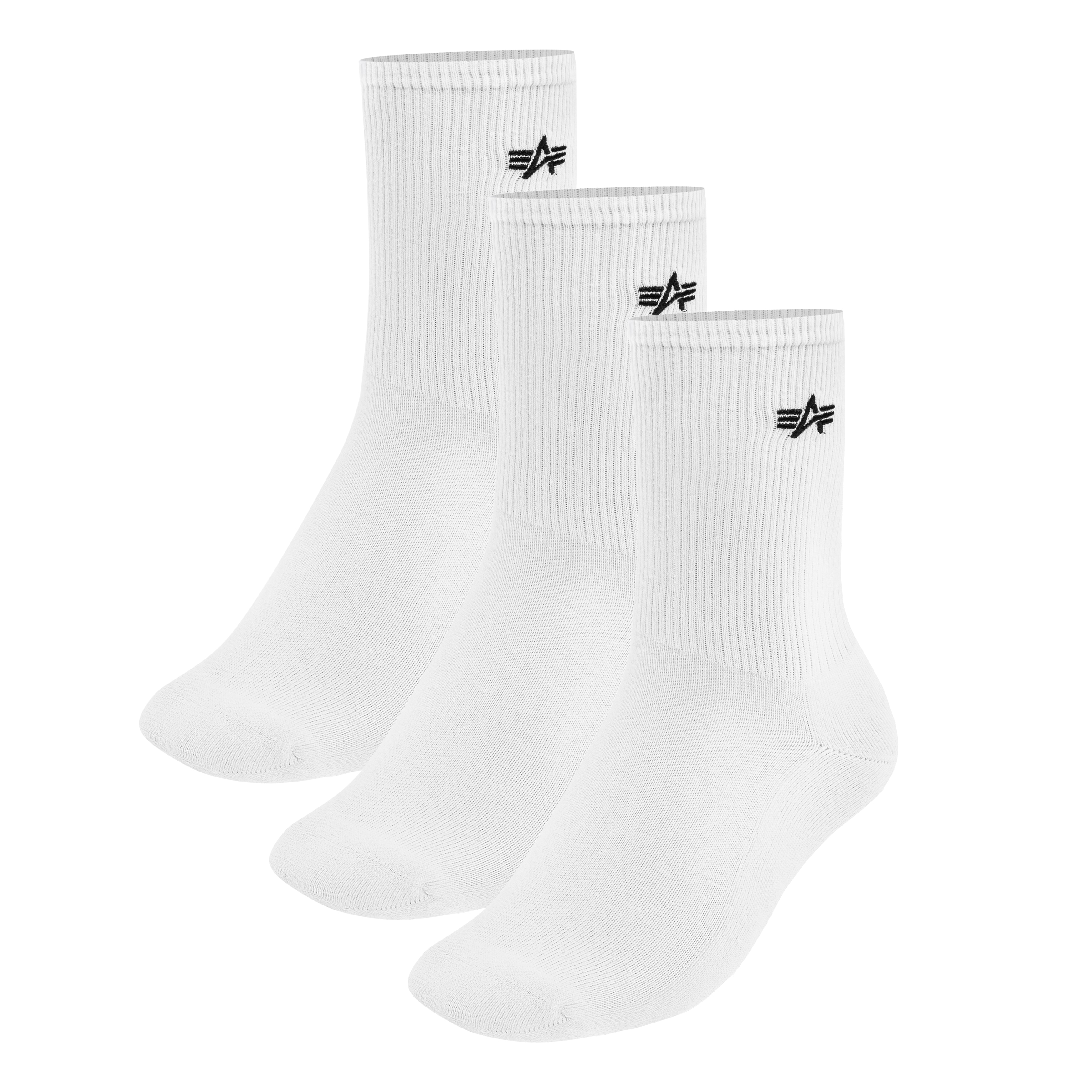 Skarpety Alpha Industries Basic Socks White - 3 pary