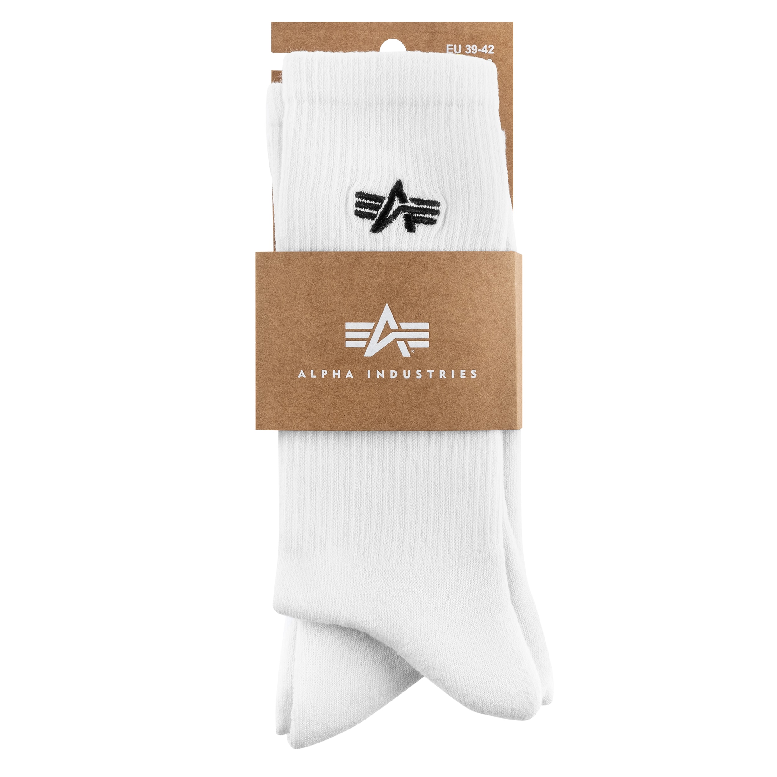 Skarpety Alpha Industries Basic Socks White - 3 pary