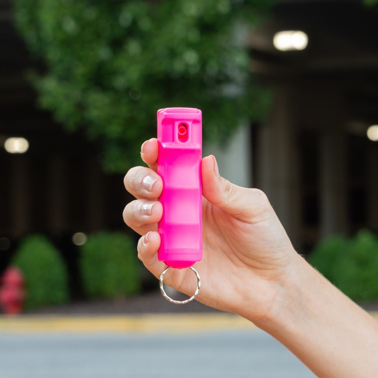 Газовий балончик Sabre Finger Grip Flip Key Ring Pink 15,9 мл - гель