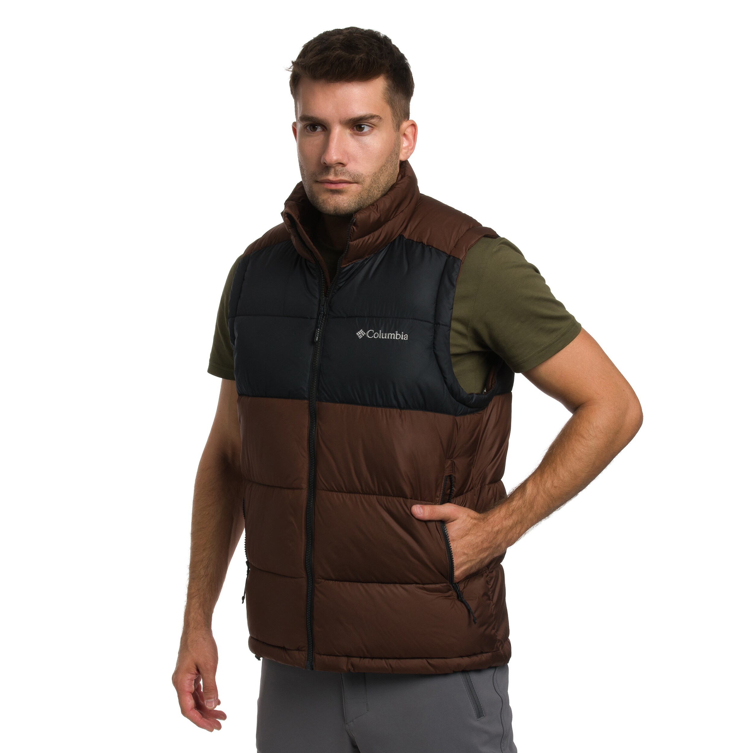 Безрукавка Columbia Pike Lake II Puffer Vest - Tobacco/Black