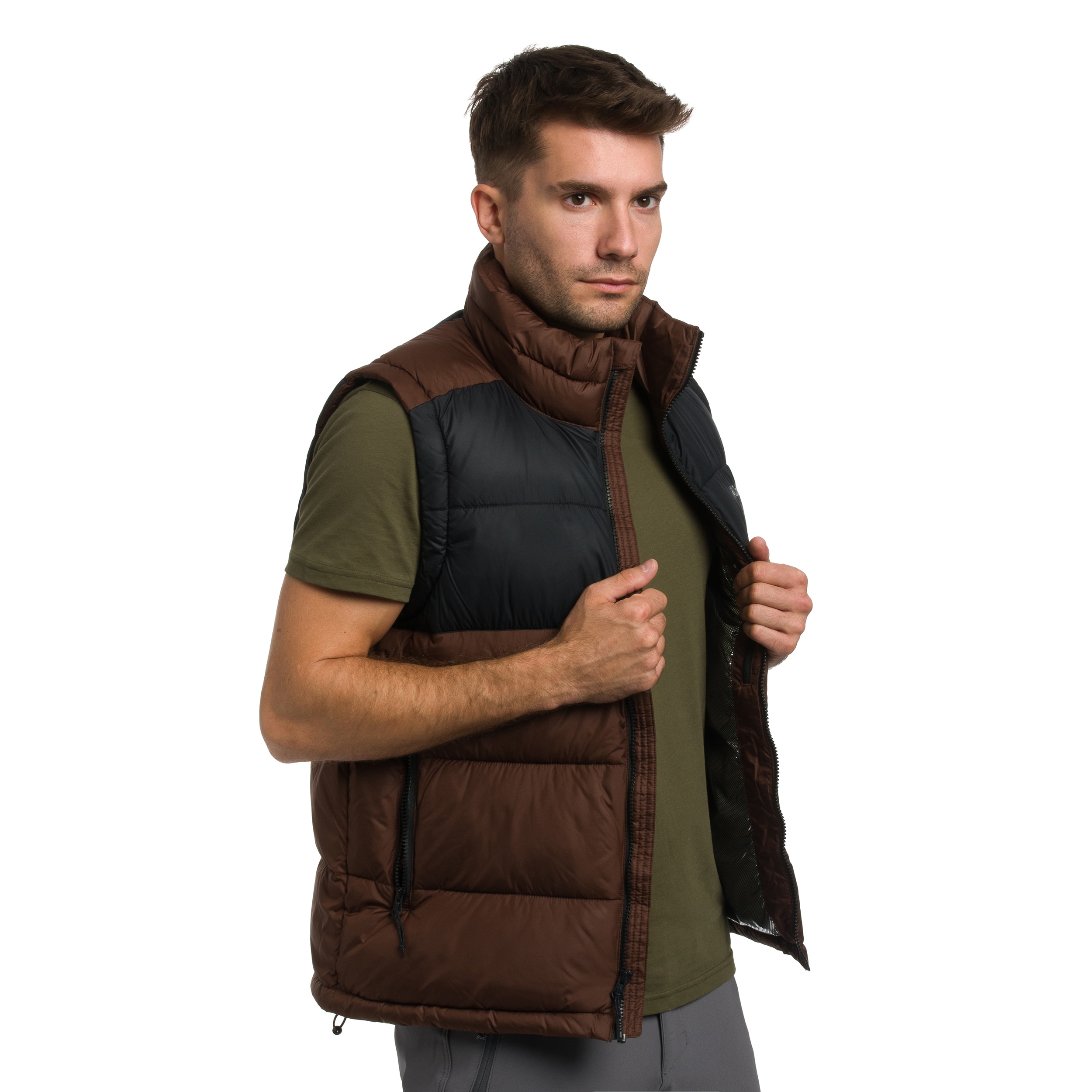 Bezrękawnik Columbia Pike Lake II Puffer Vest - Tobacco/Black