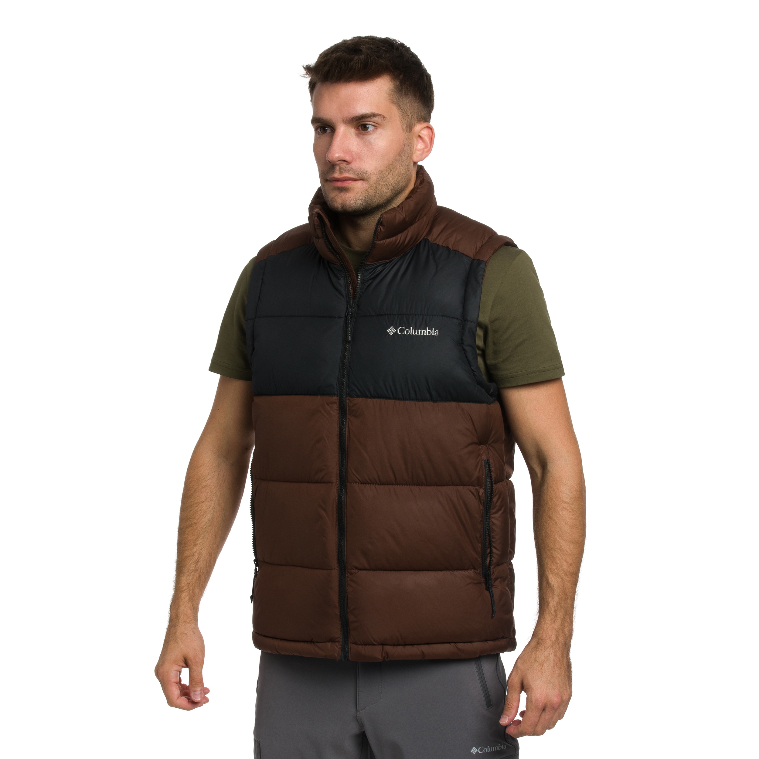 Bezrękawnik Columbia Pike Lake II Puffer Vest - Tobacco/Black
