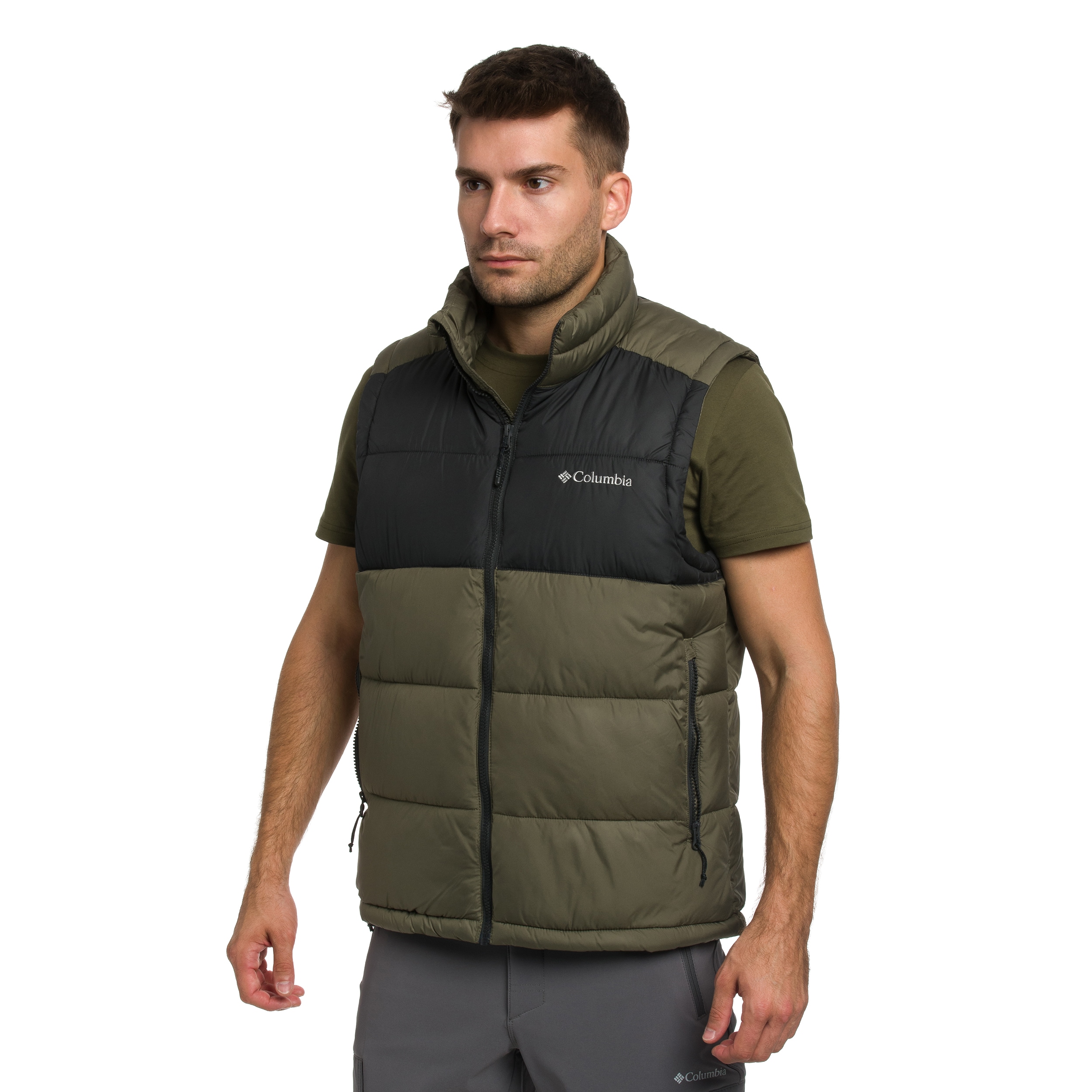Bezrękawnik Columbia Pike Lake II Puffer Vest - Stone Green/Shark