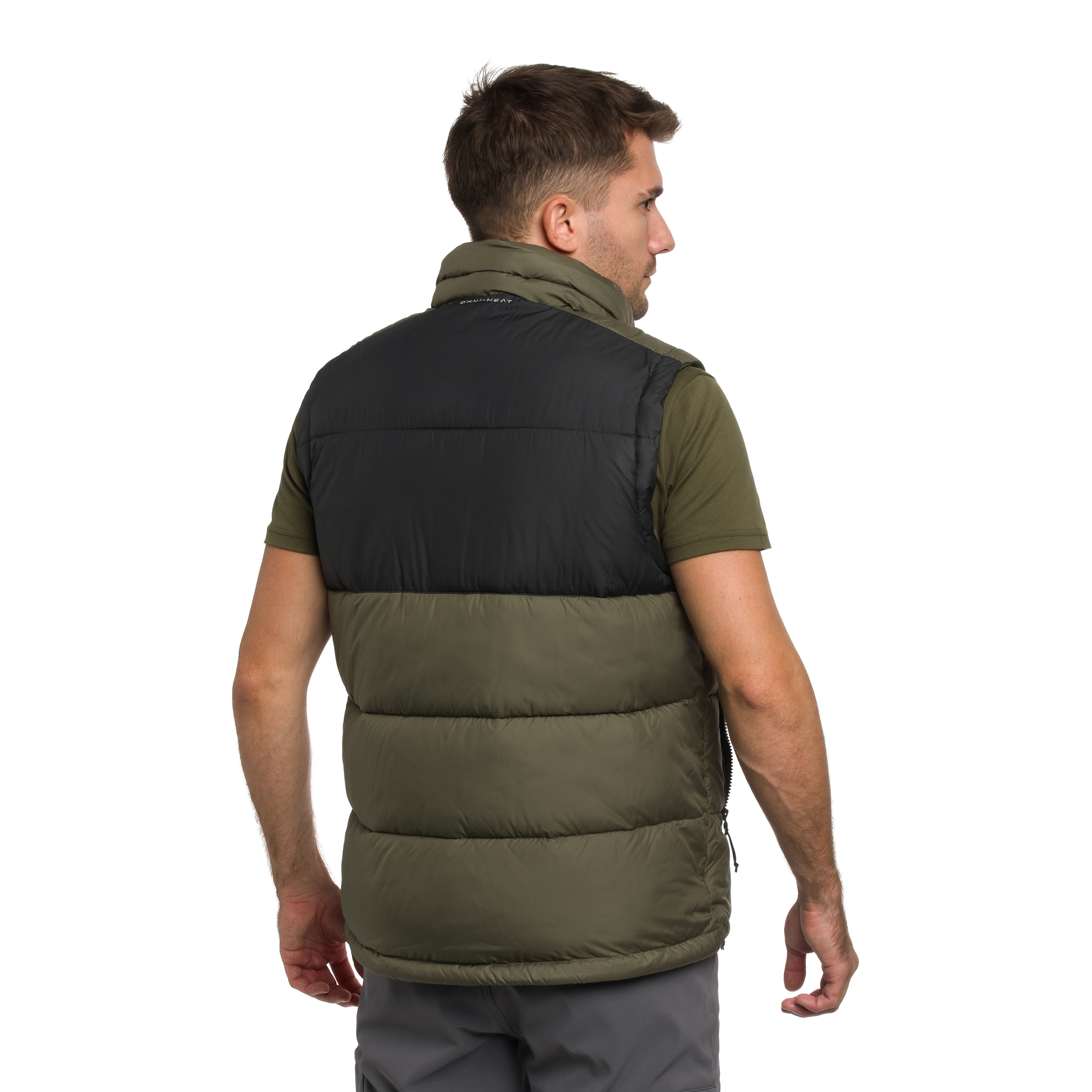 Bezrękawnik Columbia Pike Lake II Puffer Vest - Stone Green/Shark