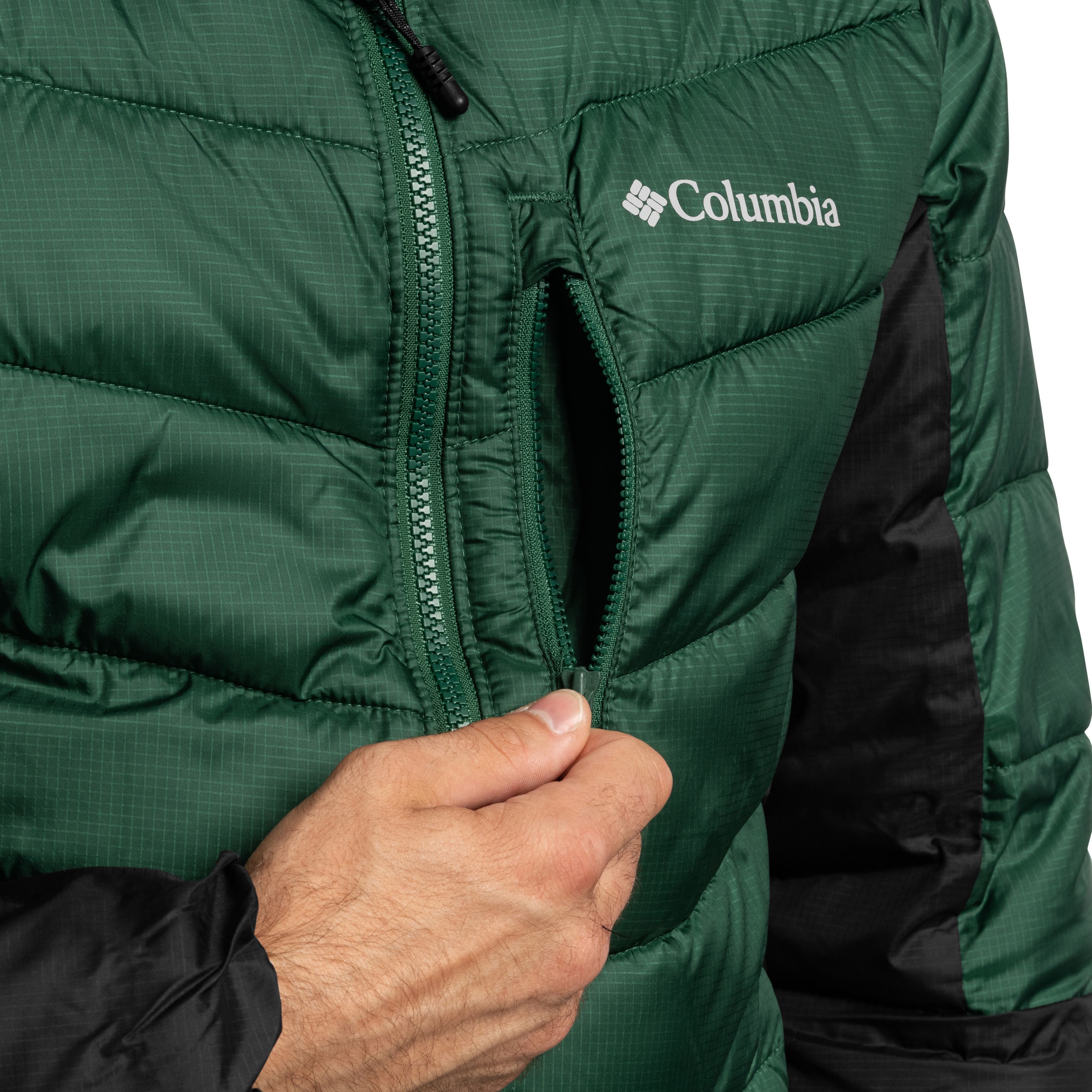 Kurtka Columbia Labyrinth Loop II Insulated Hooded - Rain Forest/Black