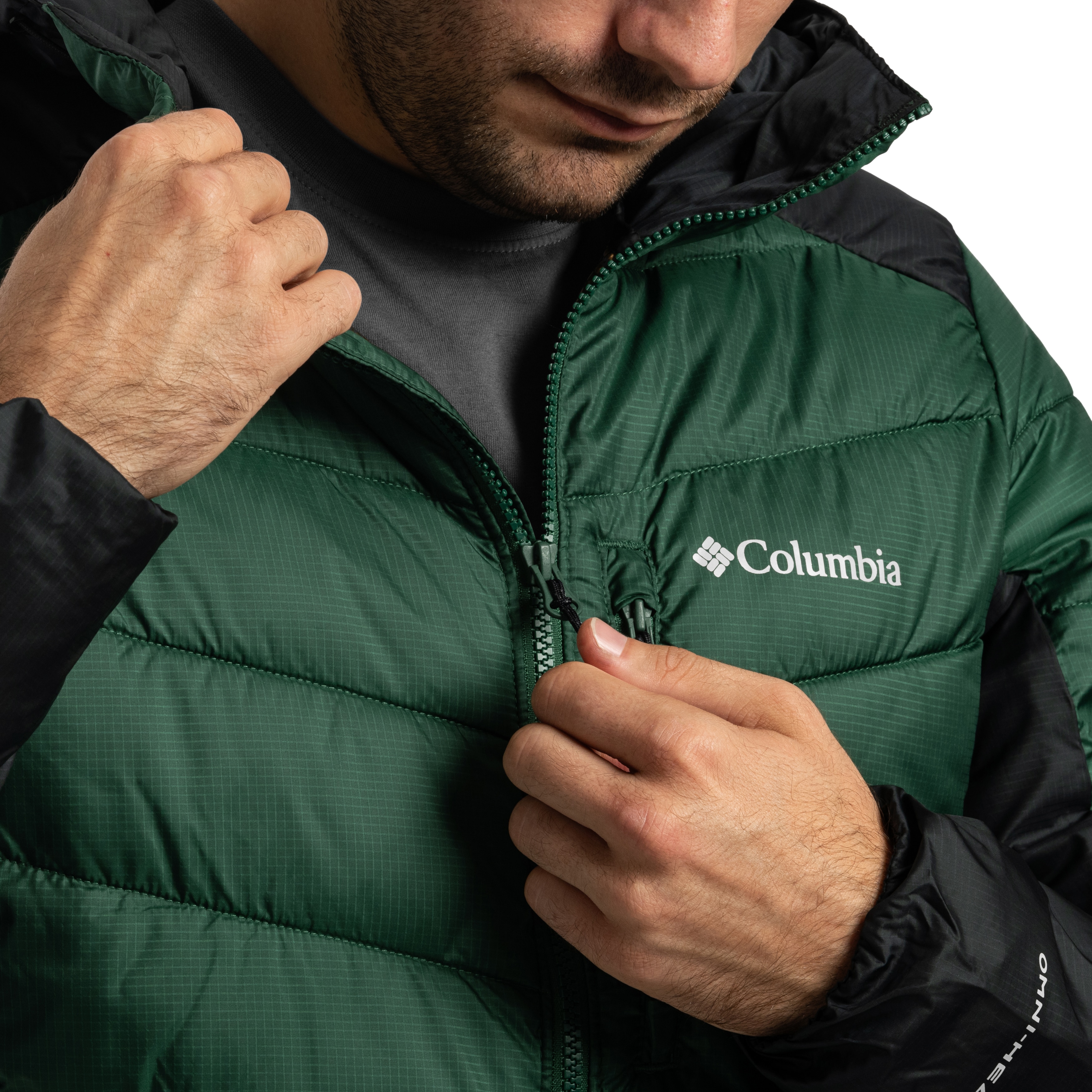 Kurtka Columbia Labyrinth Loop II Insulated Hooded - Rain Forest/Black