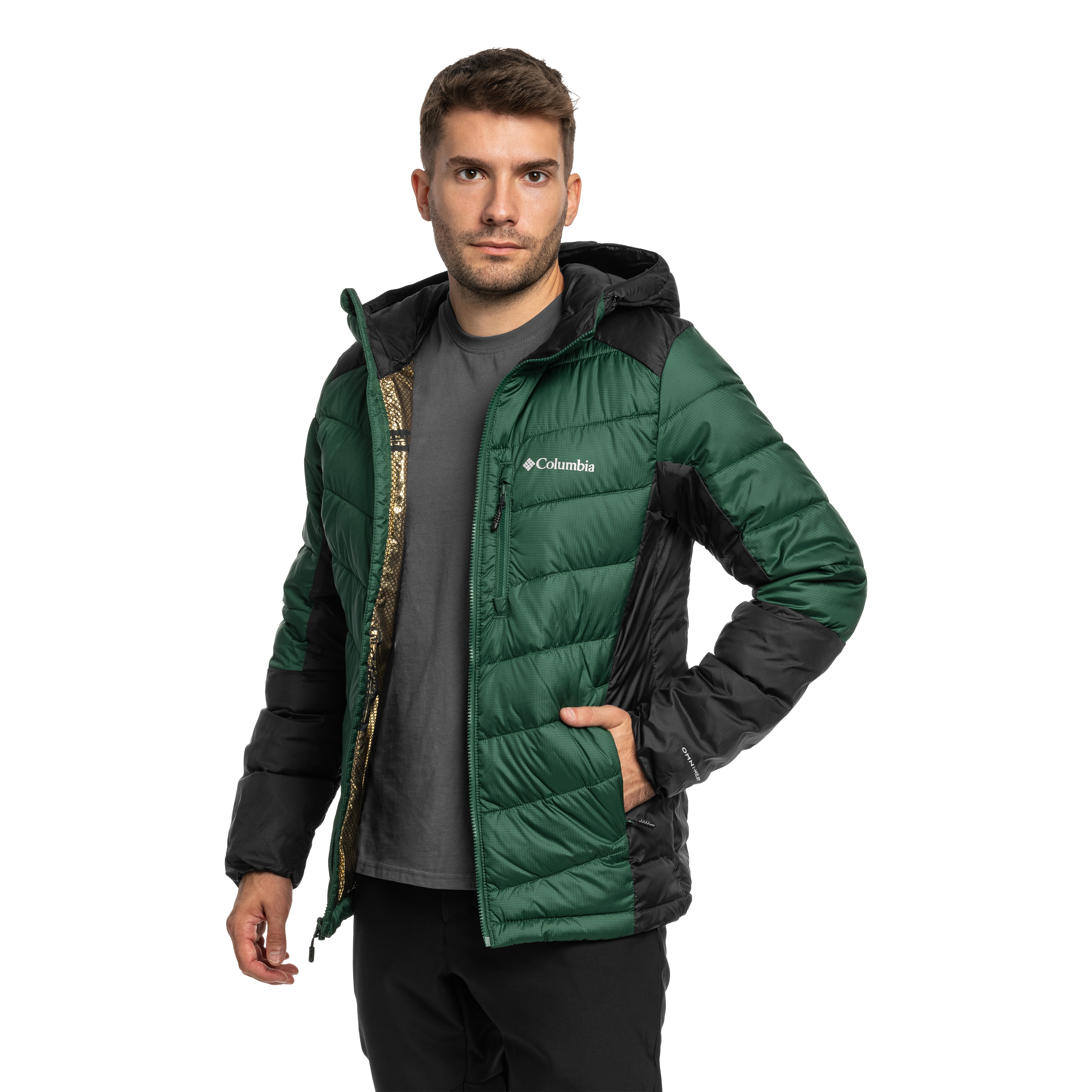 Kurtka Columbia Labyrinth Loop II Insulated Hooded - Rain Forest/Black