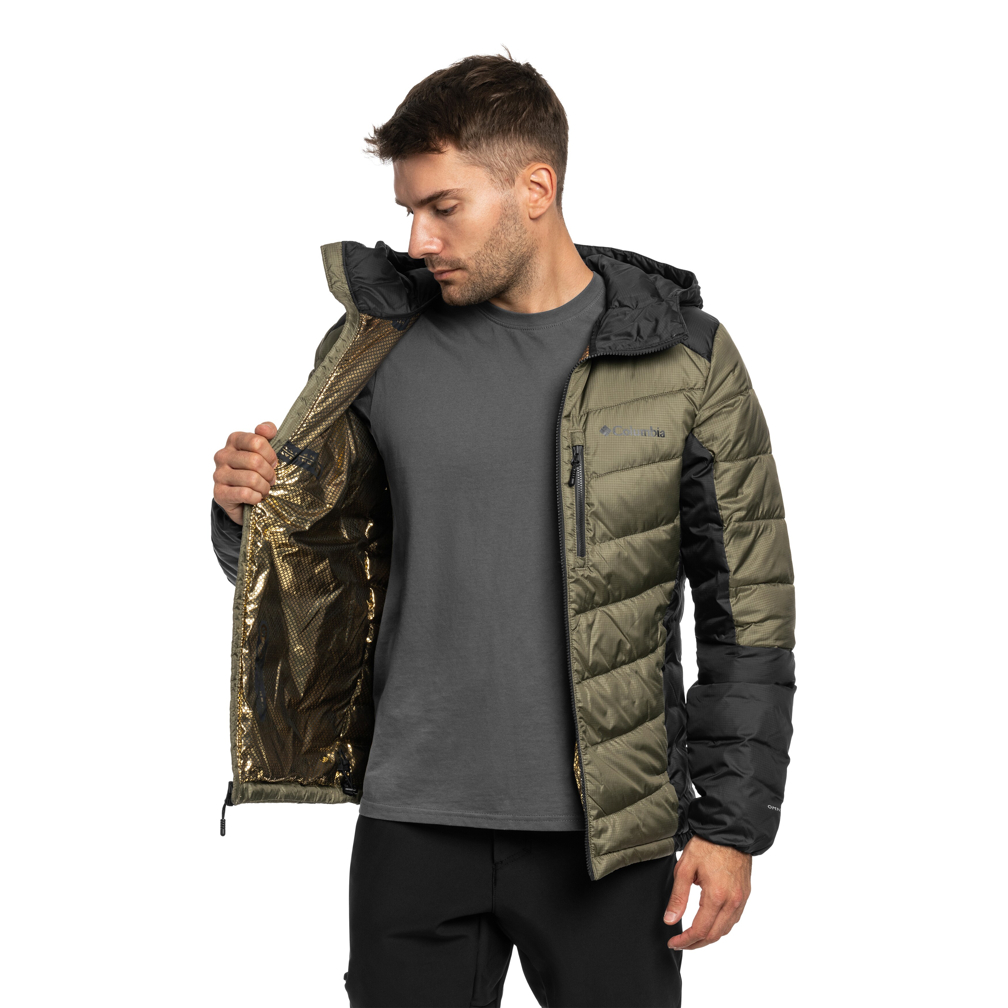 Kurtka Columbia Labyrinth Loop II Insulated Hooded - Stone Green/Shark