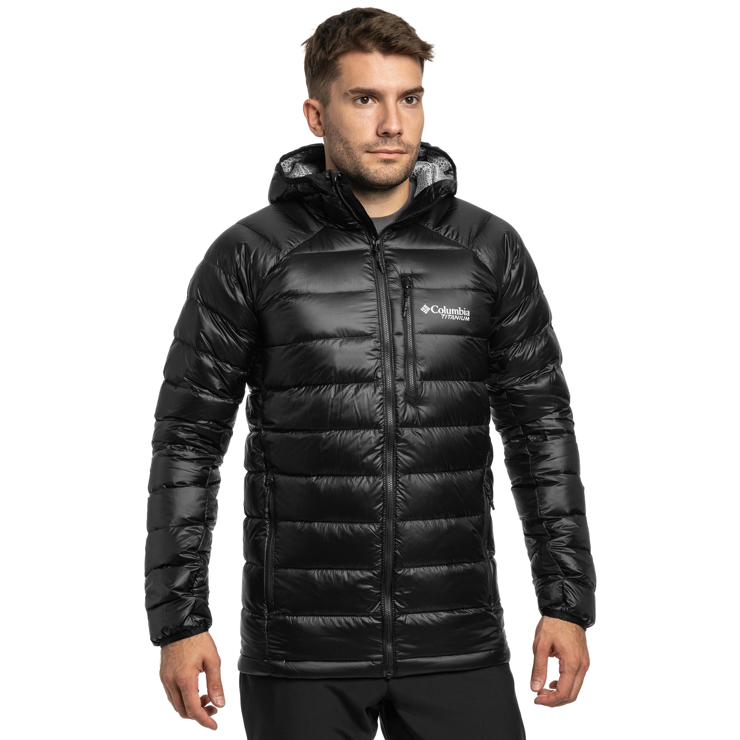 Kurtka Columbia Arctic Crest Down Hooded - Black