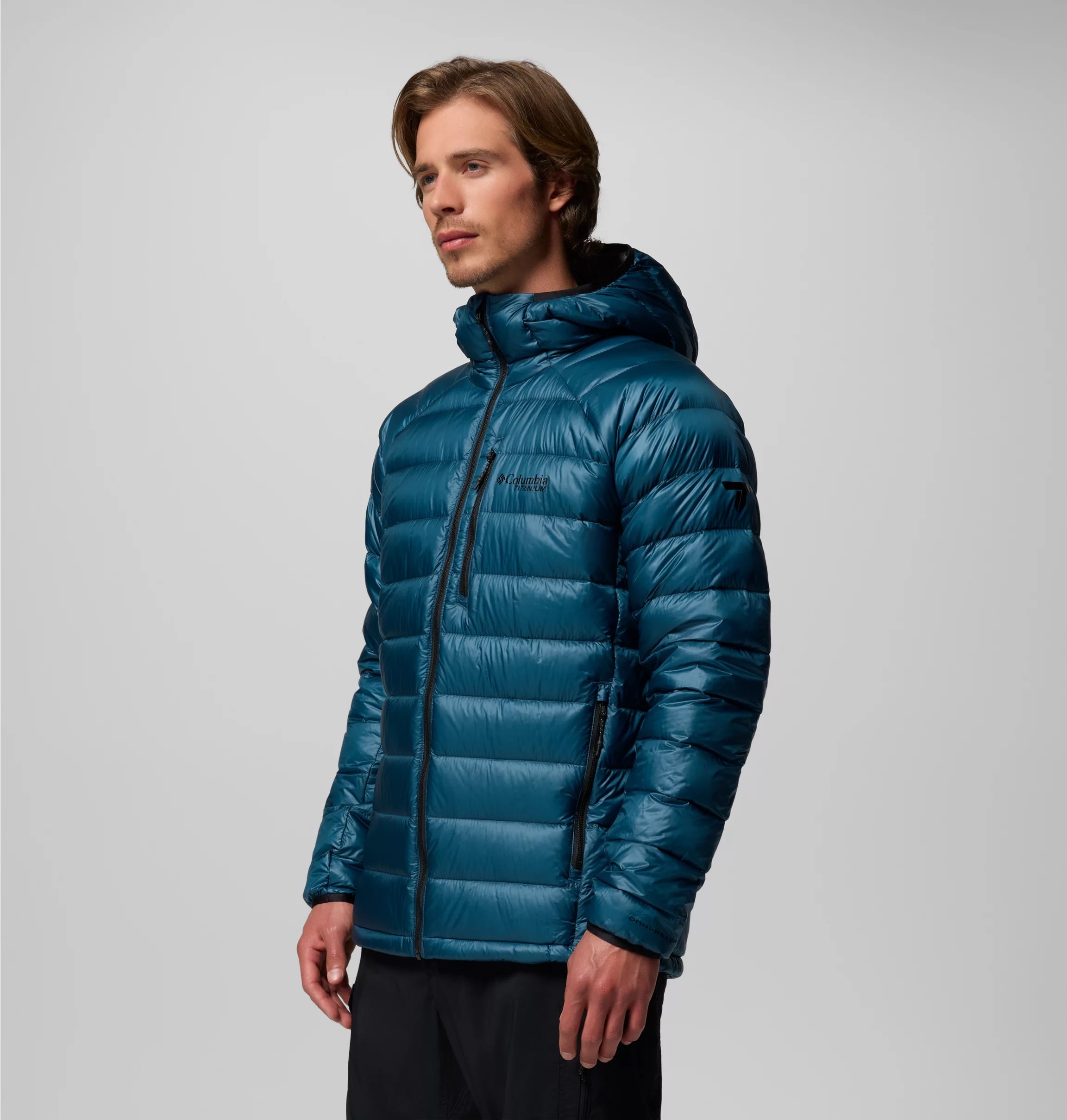 Kurtka Columbia Arctic Crest Down Hooded - Everblue