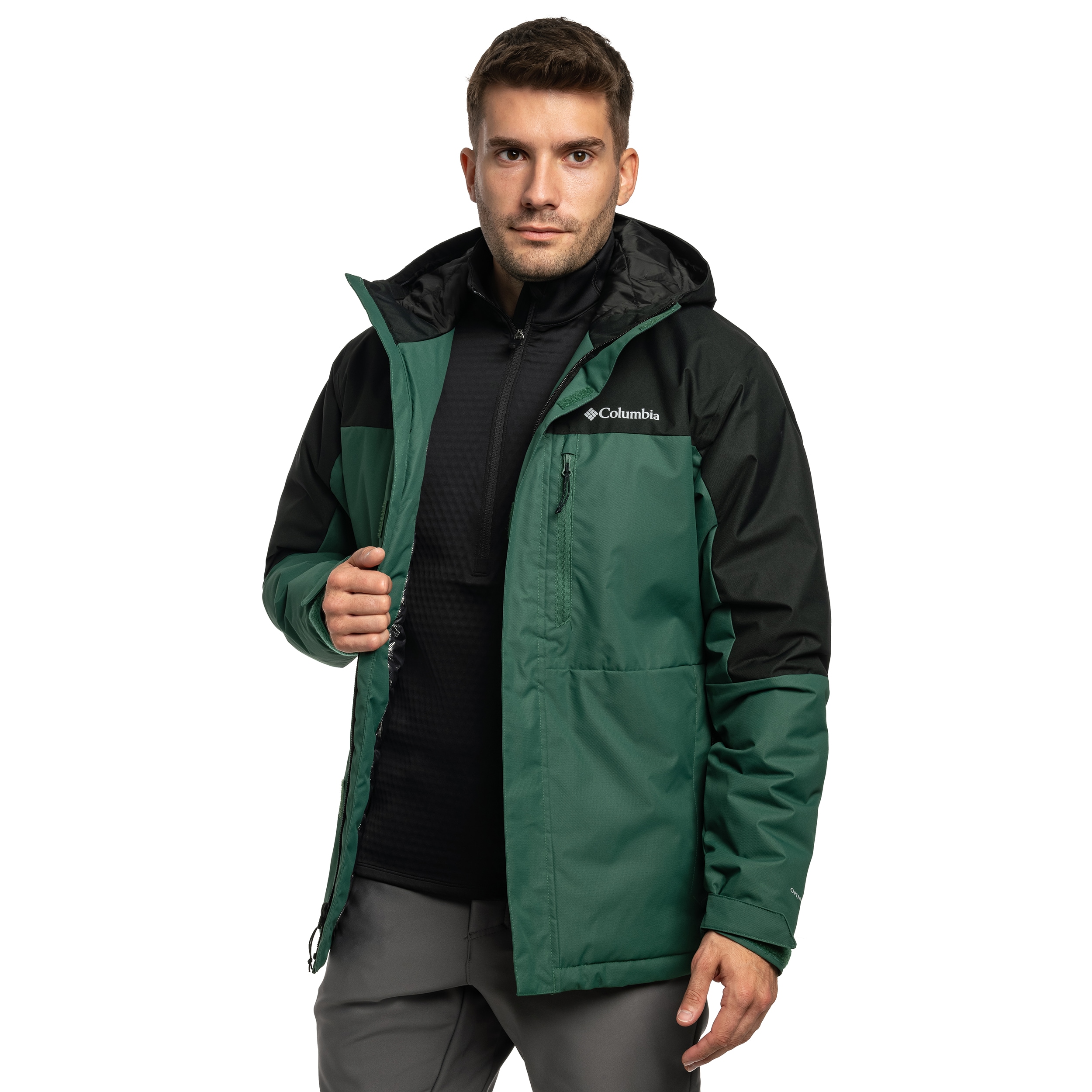 Куртка Columbia Hikebound II Insulated Waterproof Jacket - Rain Forest/Black