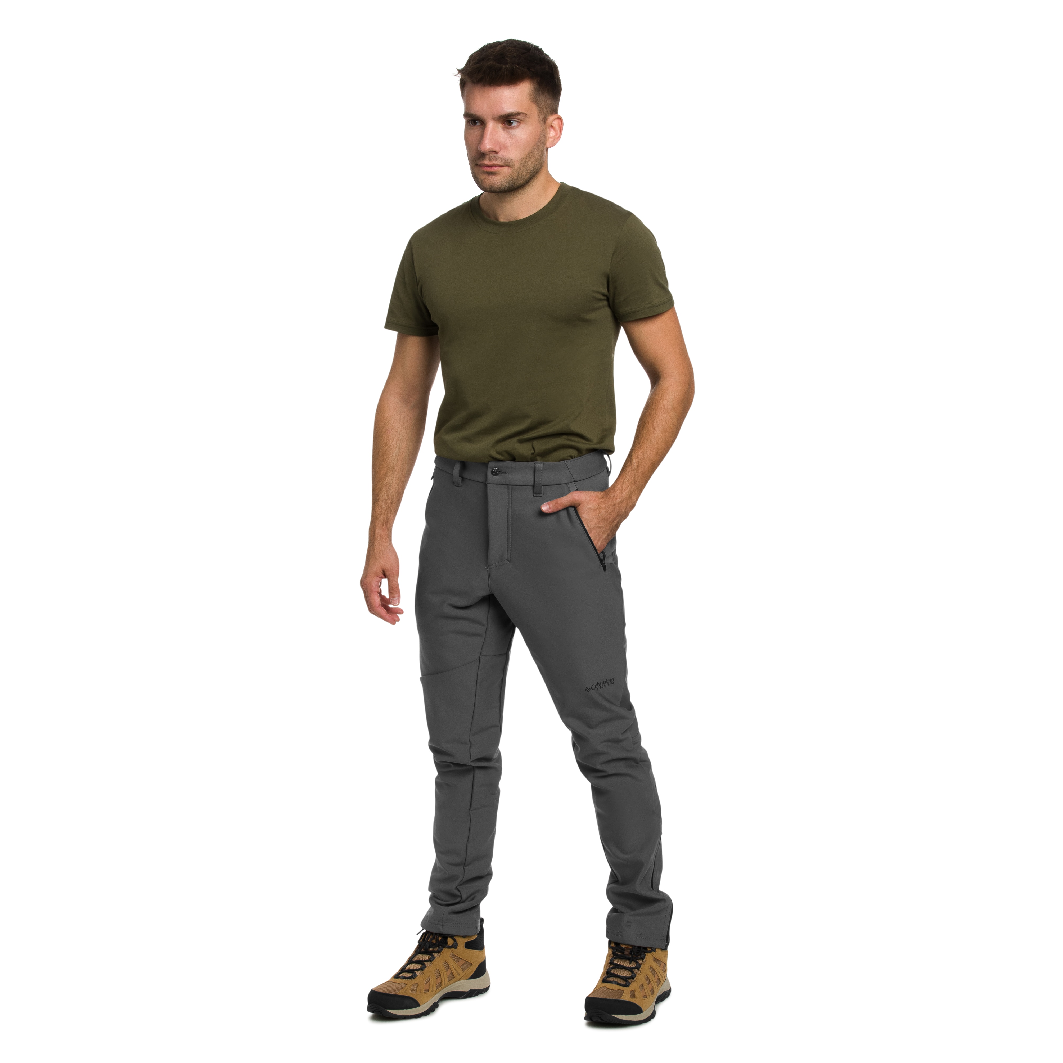 Spodnie Columbia Vast Canyon Softshell - City Grey