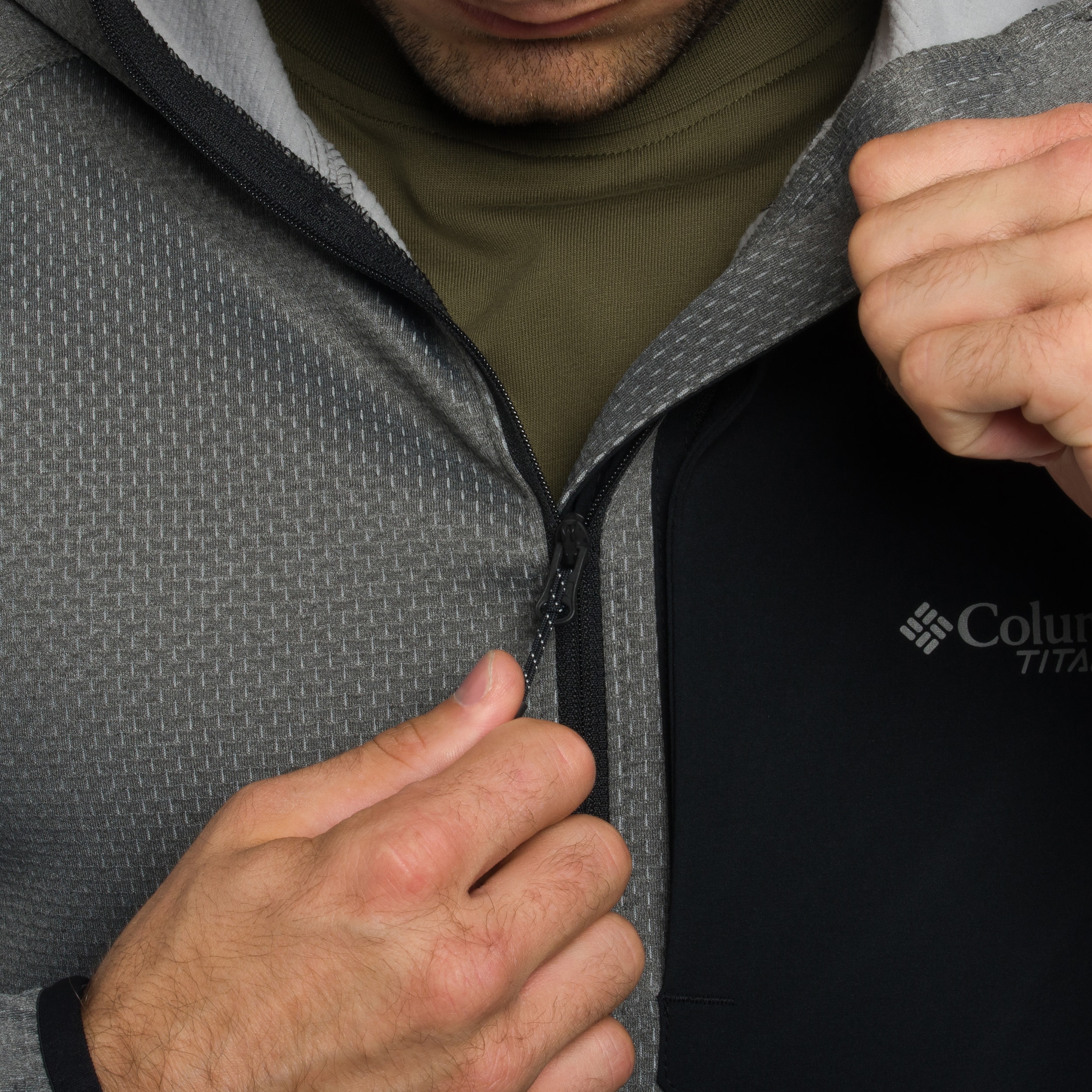 Bluza Columbia Triple Canyon II Hooded - City Grey/Black