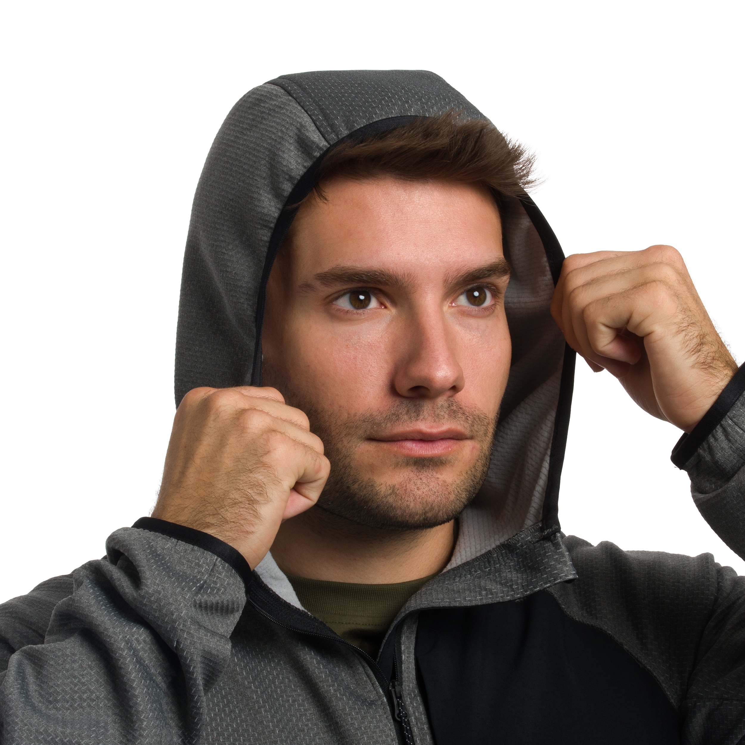 Кофта Columbia Triple Canyon II Hooded - City Grey/Black