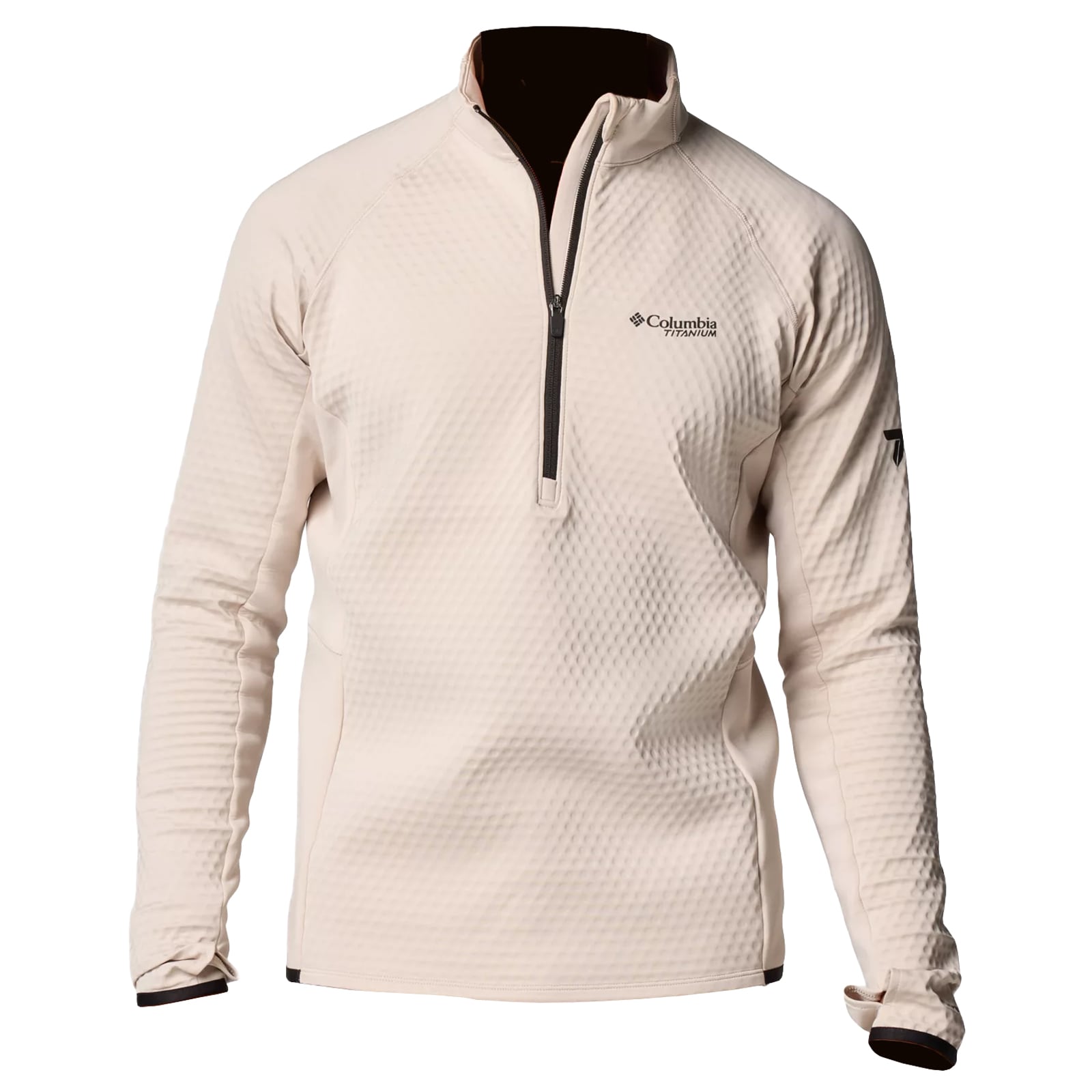Флісова кофта Columbia Crystal Leaf Omni-Heat Helix Technical Half Zip Fleece - Dark Stone/Black