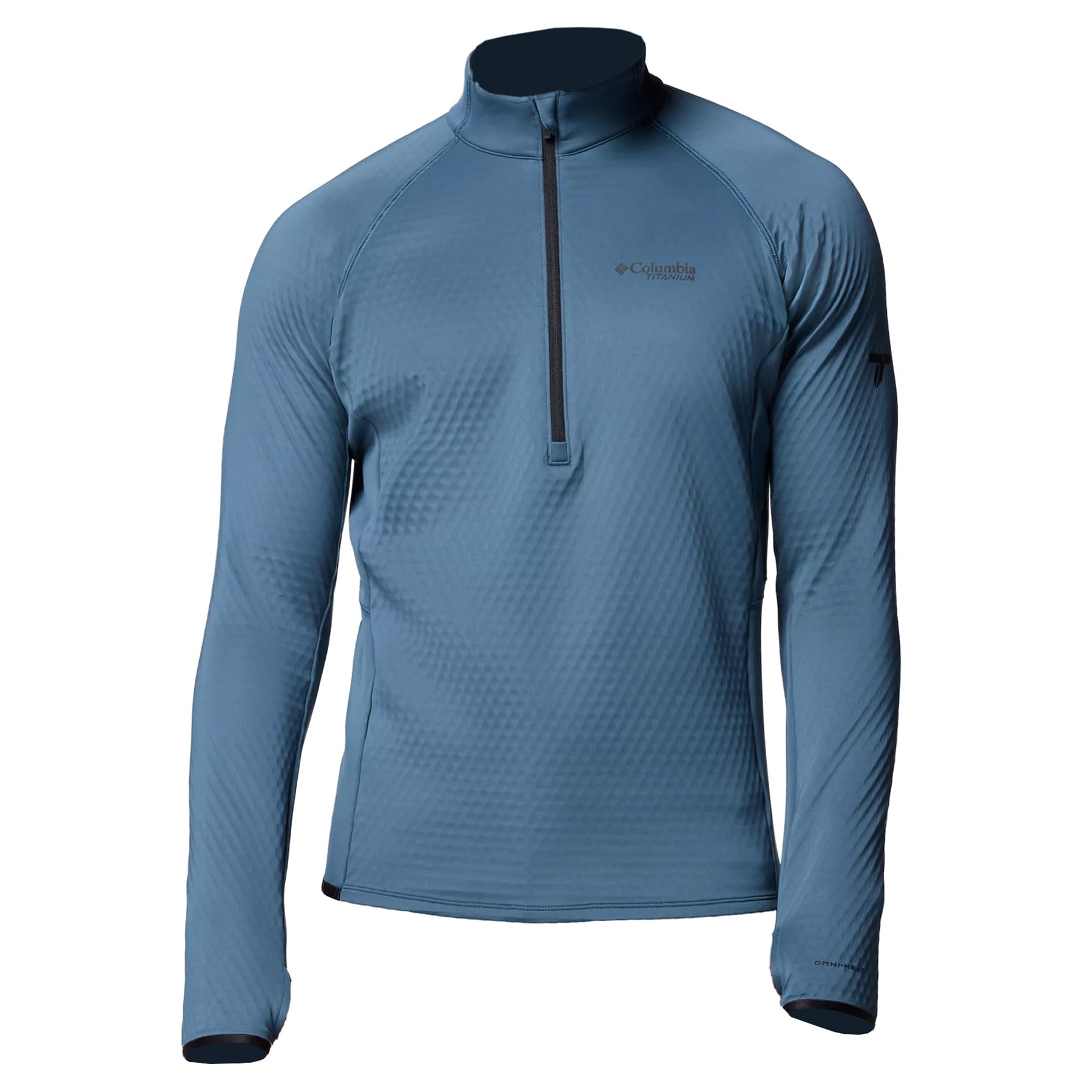 Флісова кофта Columbia Crystal Leaf Omni-Heat Helix Technical Half Zip Fleece - Everblue/Black