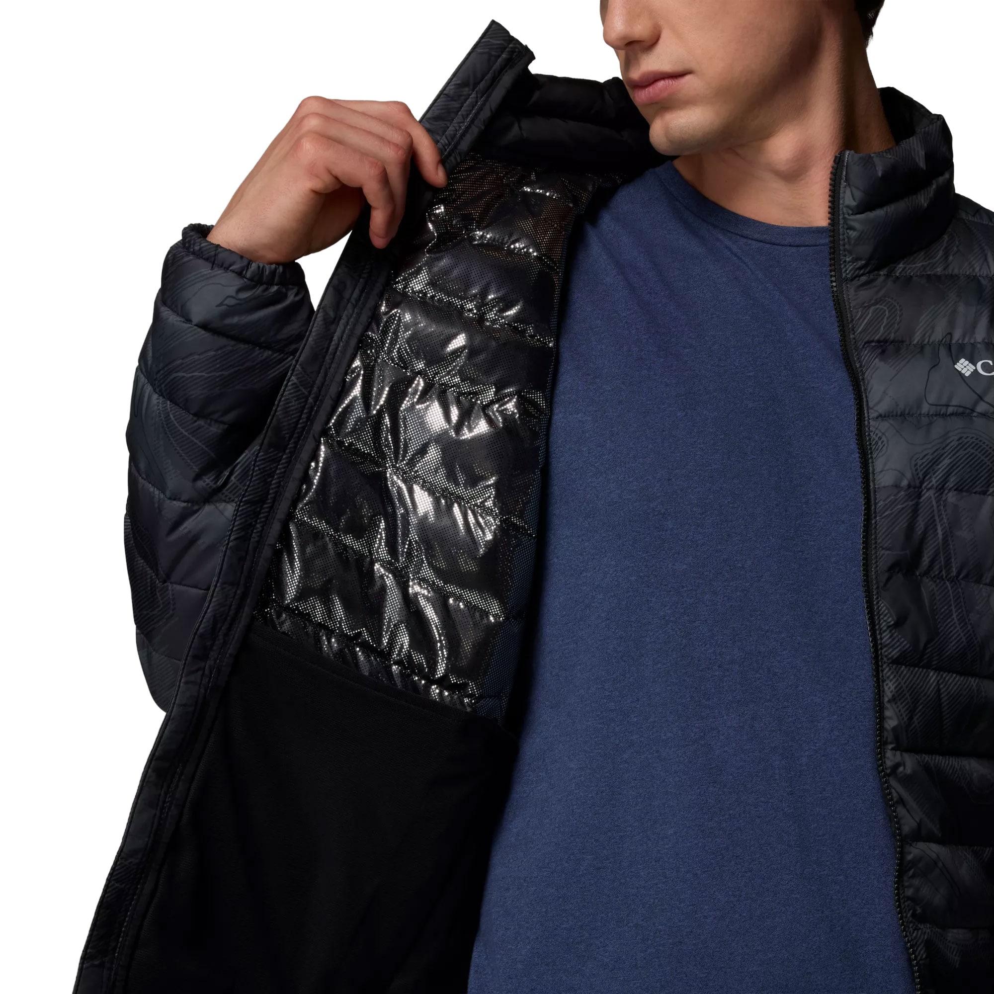 Куртка Columbia Powder Lite II Printed - Black Topolines Print