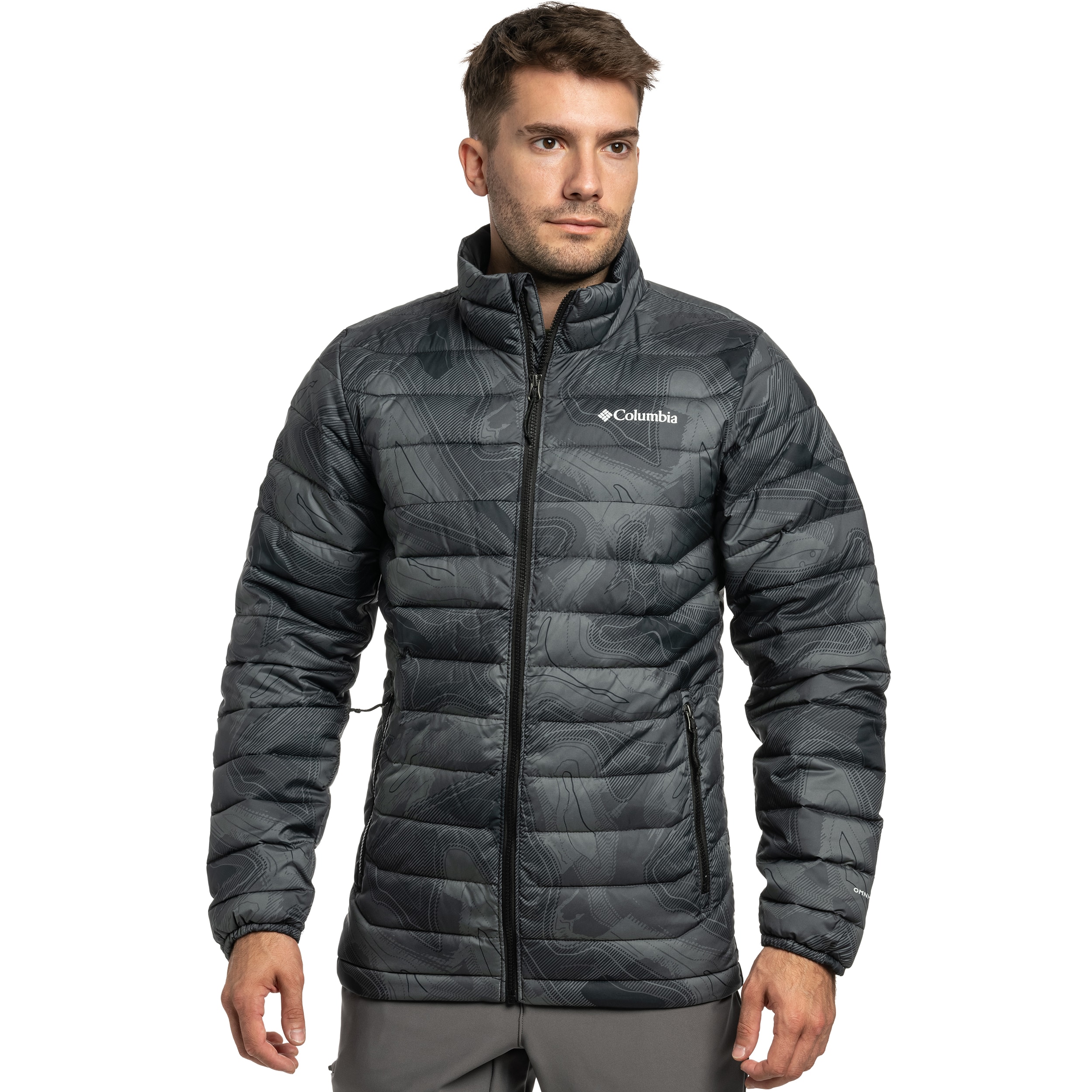 Kurtka Columbia Powder Lite II Printed - Black Topolines Print