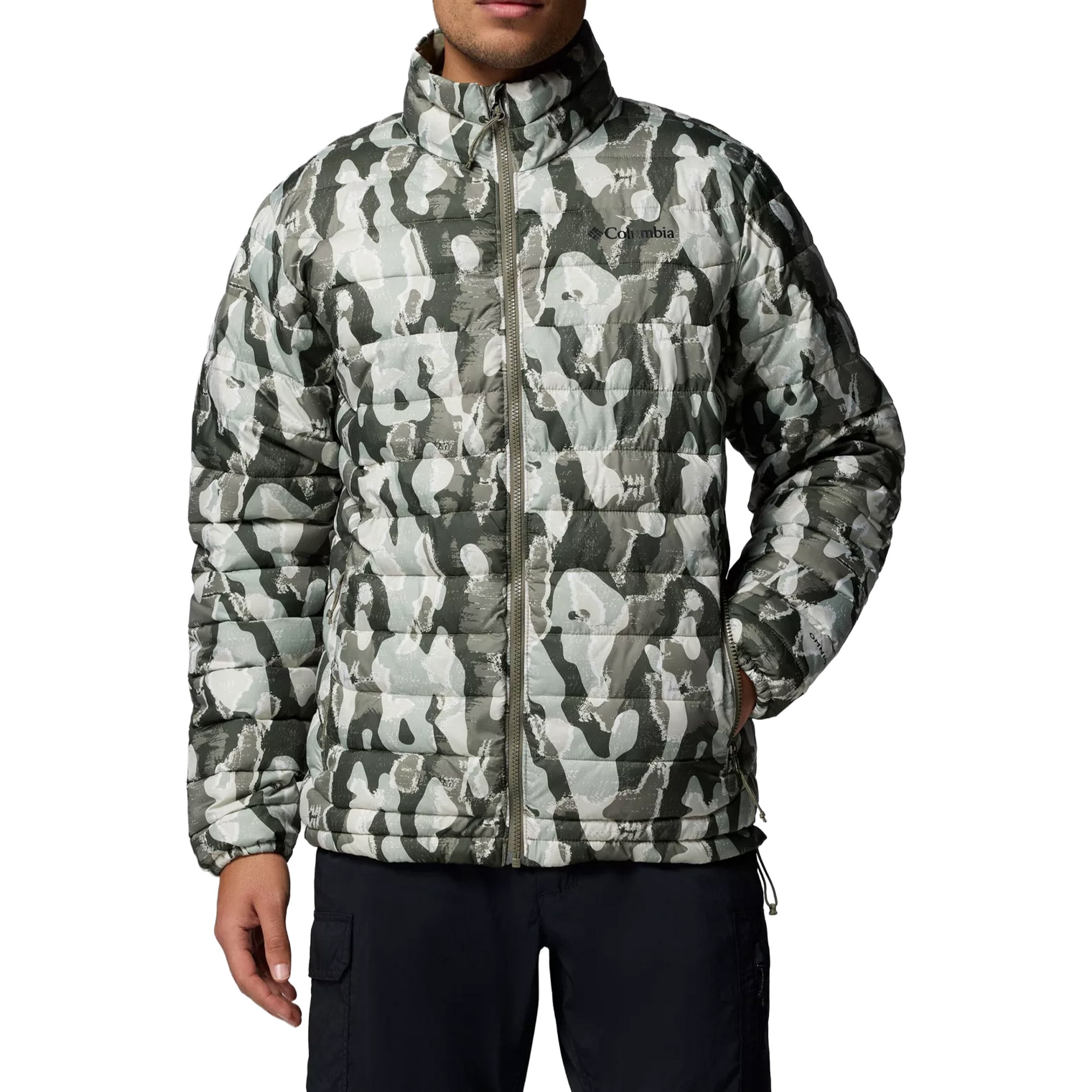 Куртка Columbia Powder Lite II Printed - Stone Green Treebark Print