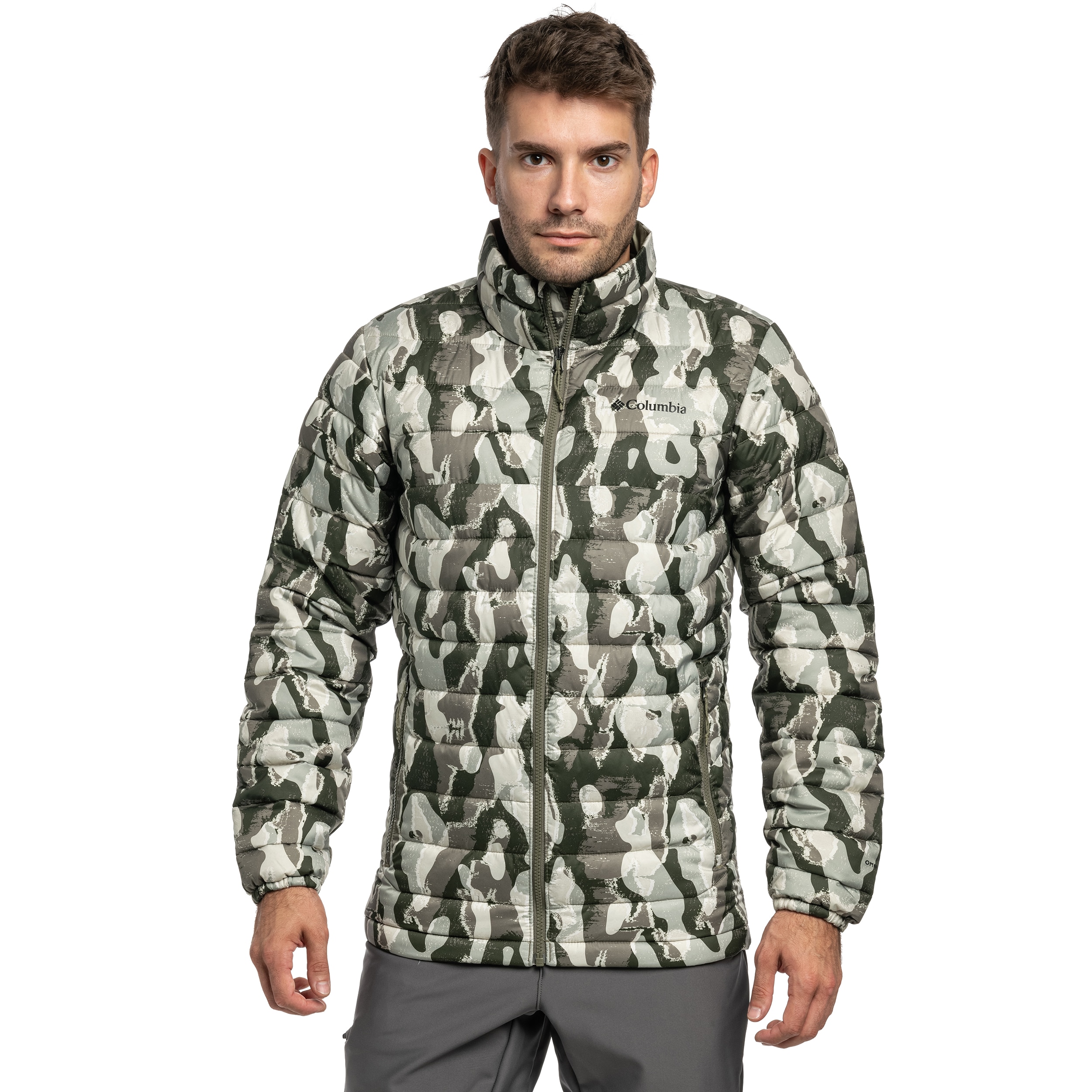 Kurtka Columbia Powder Lite II Printed - Stone Green Treebark Print