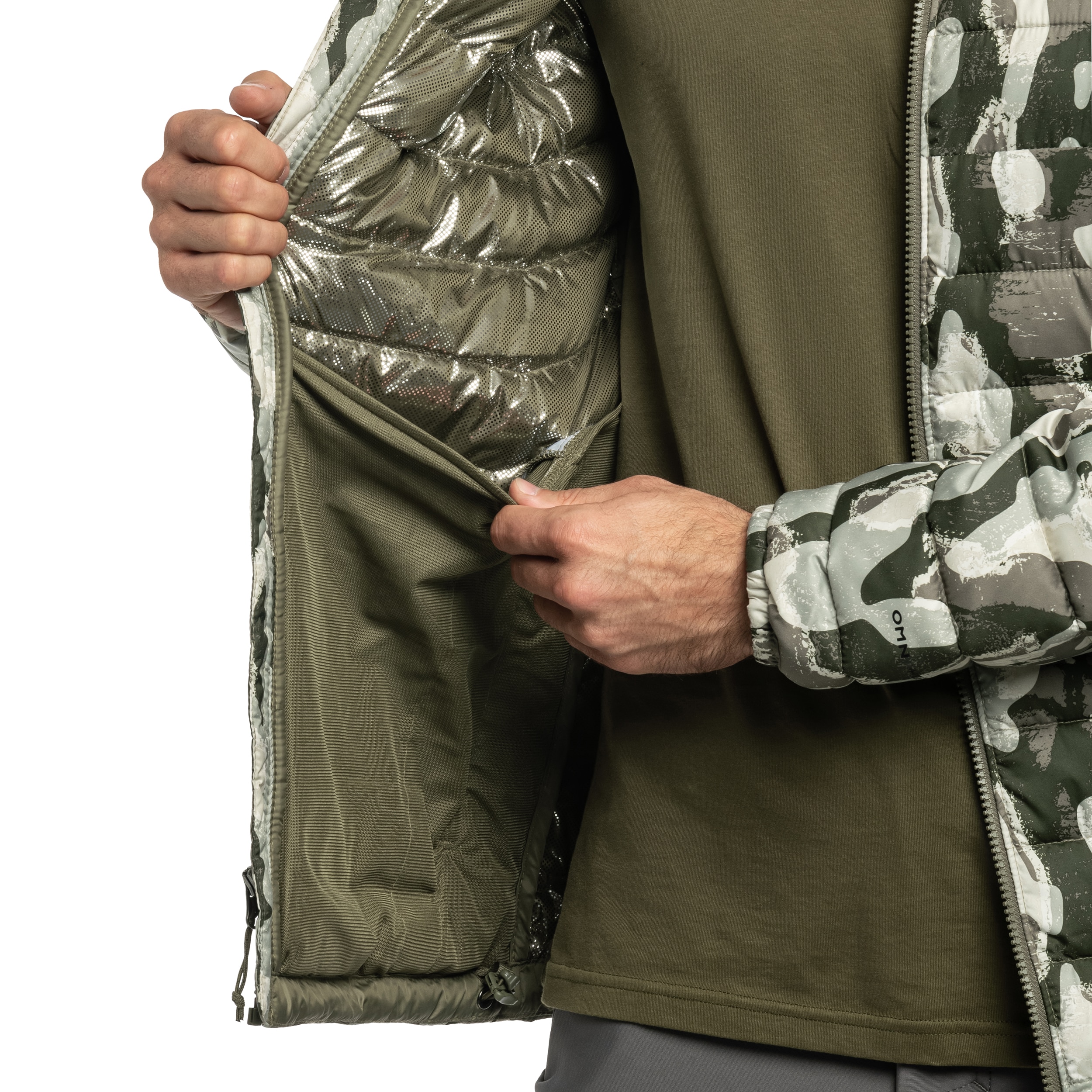 Куртка Columbia Powder Lite II Printed - Stone Green Treebark Print