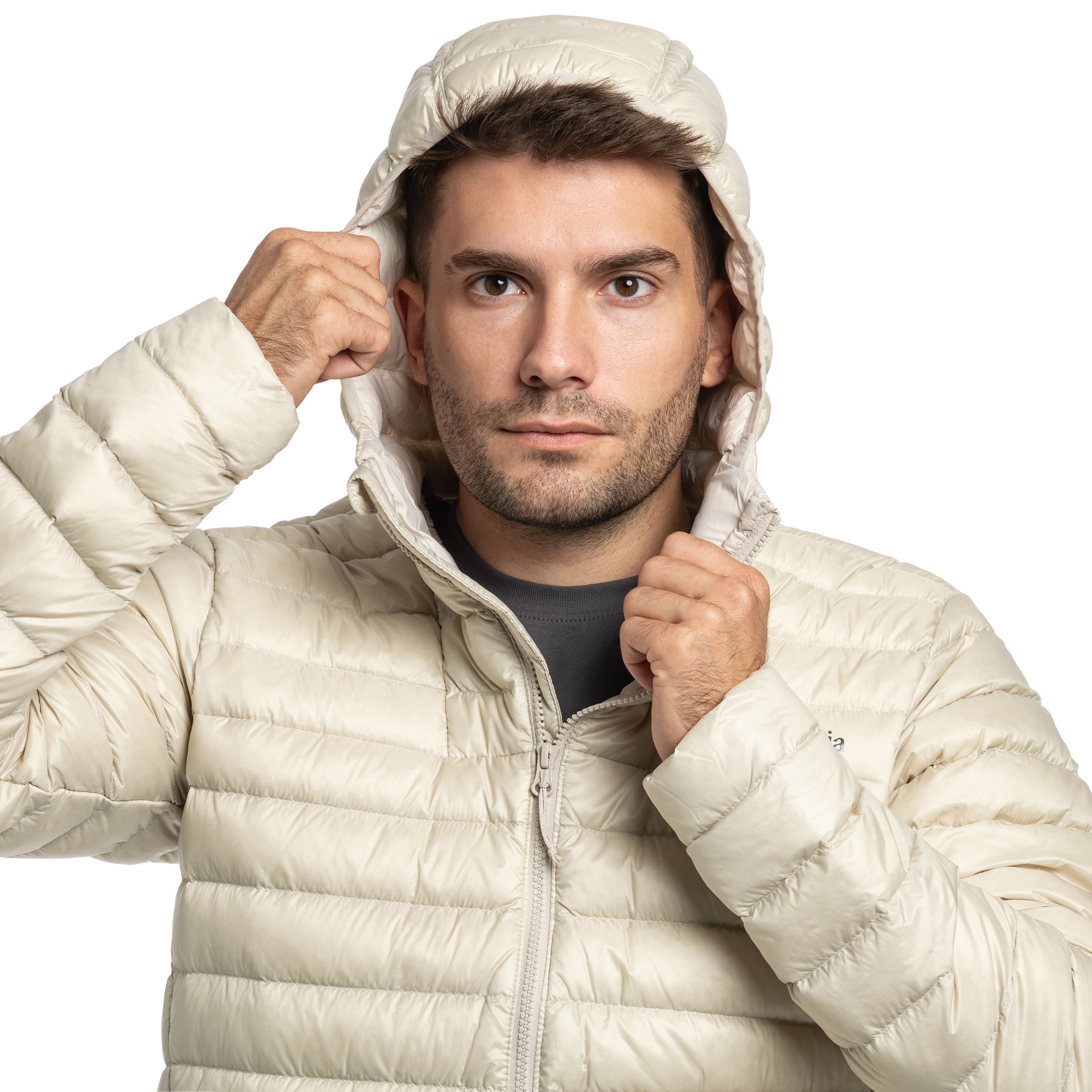 Kurtka Columbia Corelite Down Hooded - Dark Stone