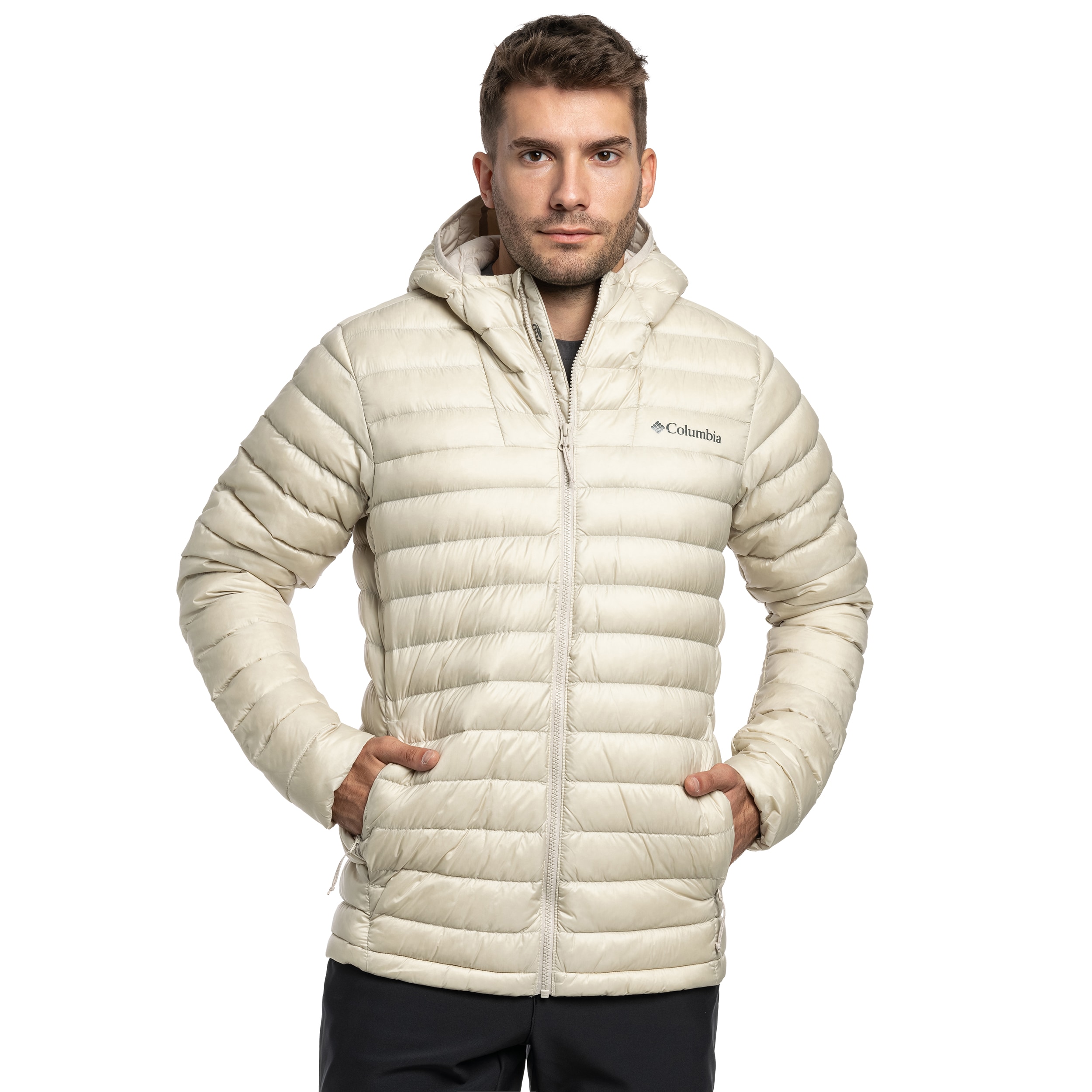 Kurtka Columbia Corelite Down Hooded - Dark Stone