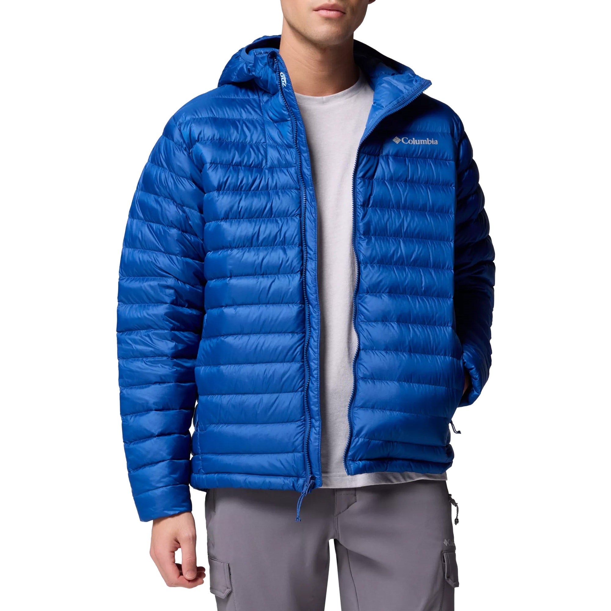 Kurtka Columbia Corelite Down Hooded - Mountain Blue
