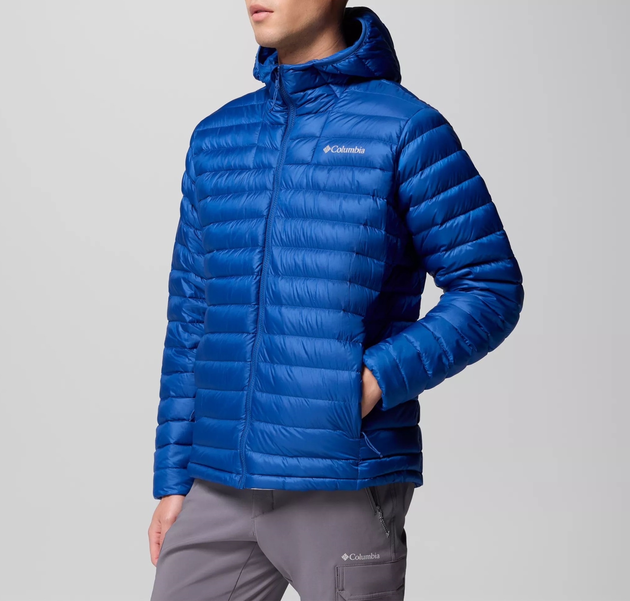 Kurtka Columbia Corelite Down Hooded - Mountain Blue