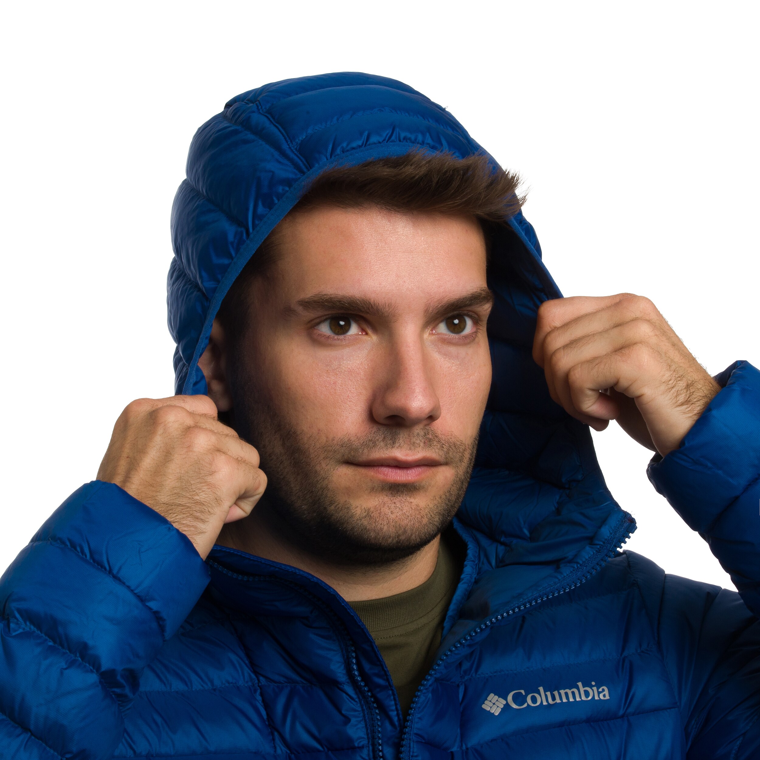 Куртка Columbia Corelite Down Hooded - Mountain Blue
