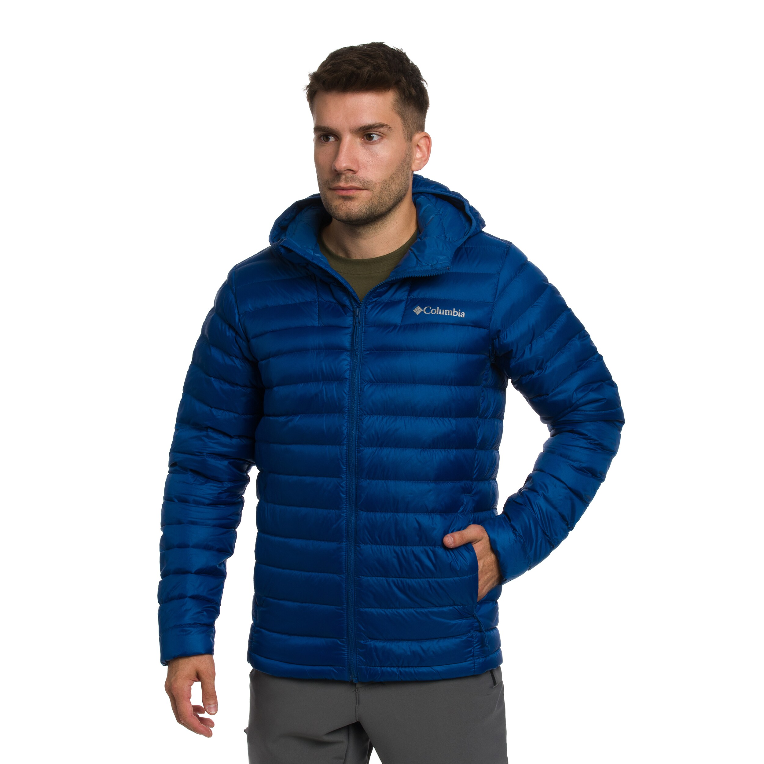 Куртка Columbia Corelite Down Hooded - Mountain Blue