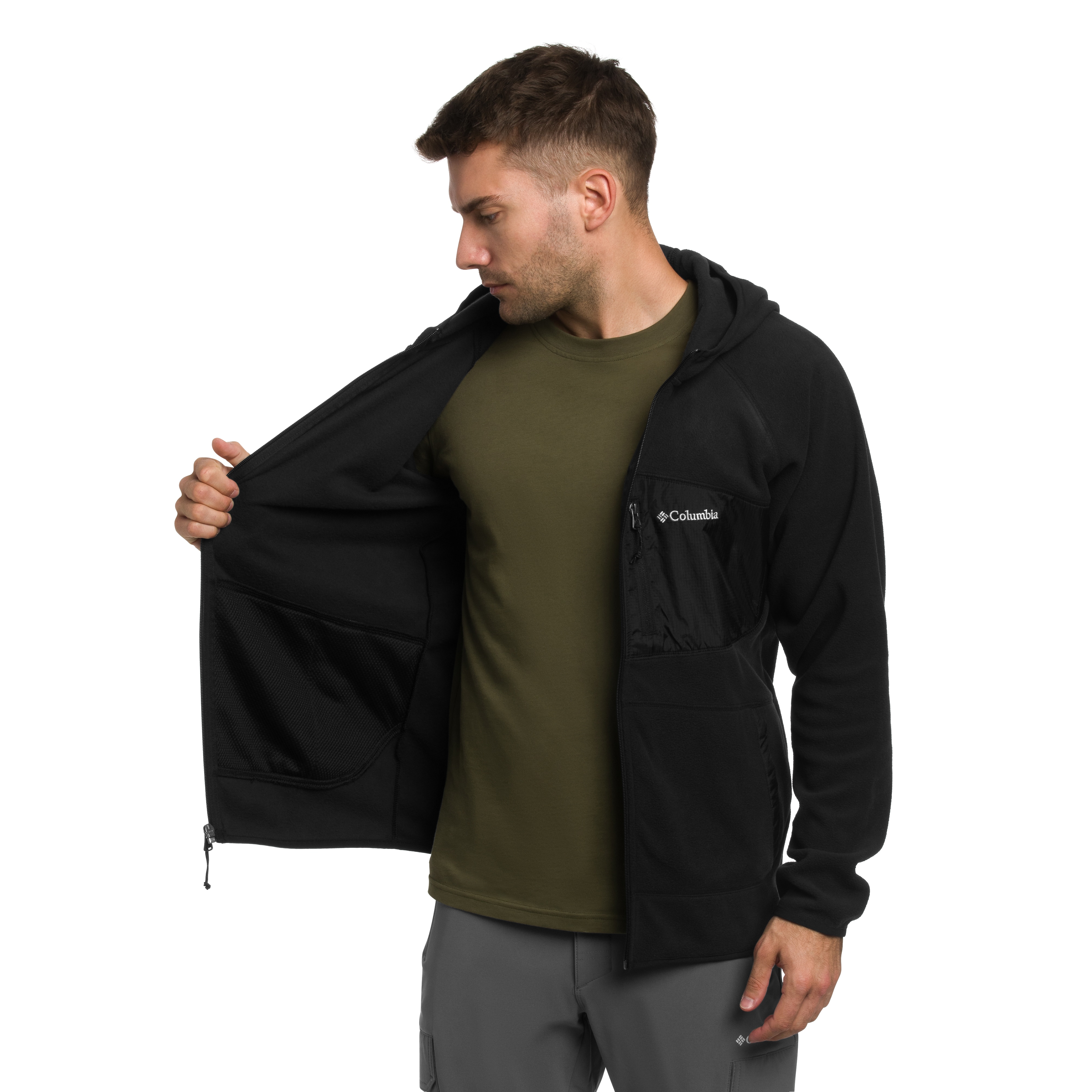 Polar Columbia Fast Trek Overlay Hooded - Black