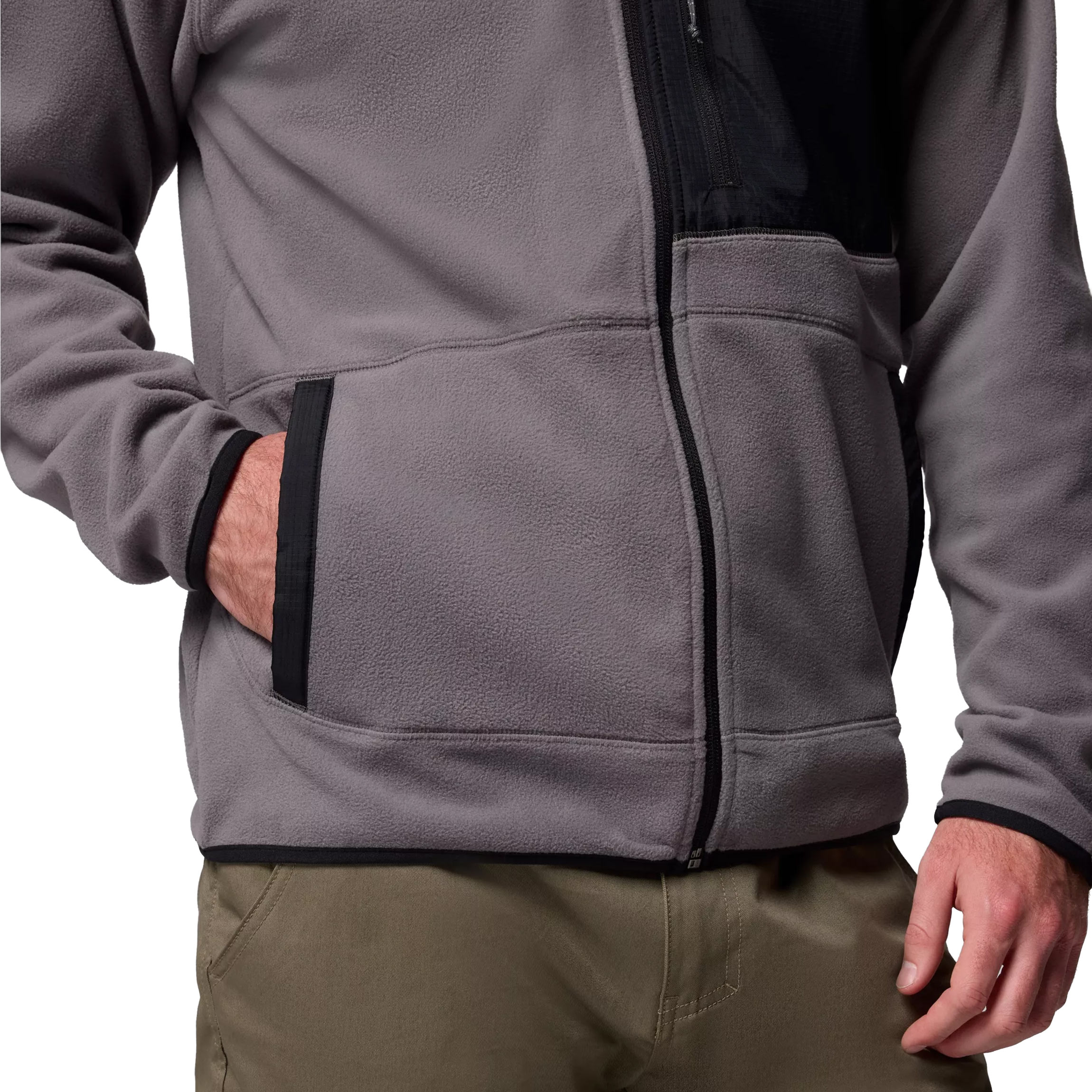 Polar Columbia Fast Trek Overlay Hooded - City Grey/Black