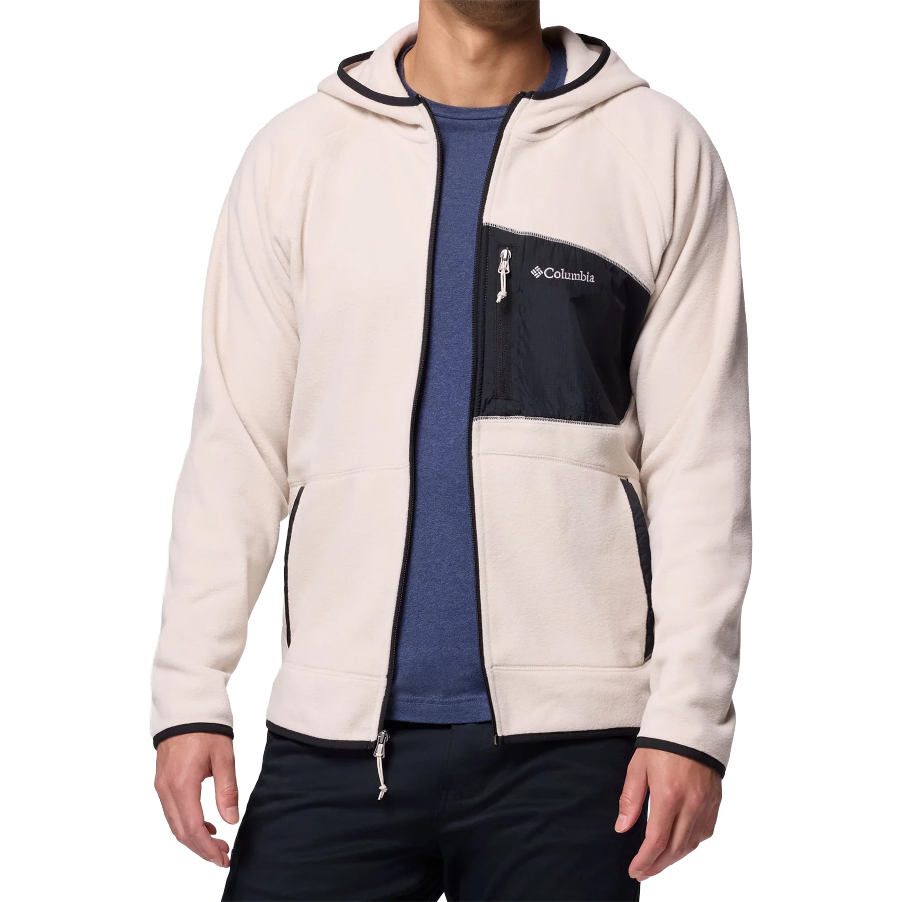 Polar Columbia Fast Trek Overlay Hooded - Dark Stone/Black