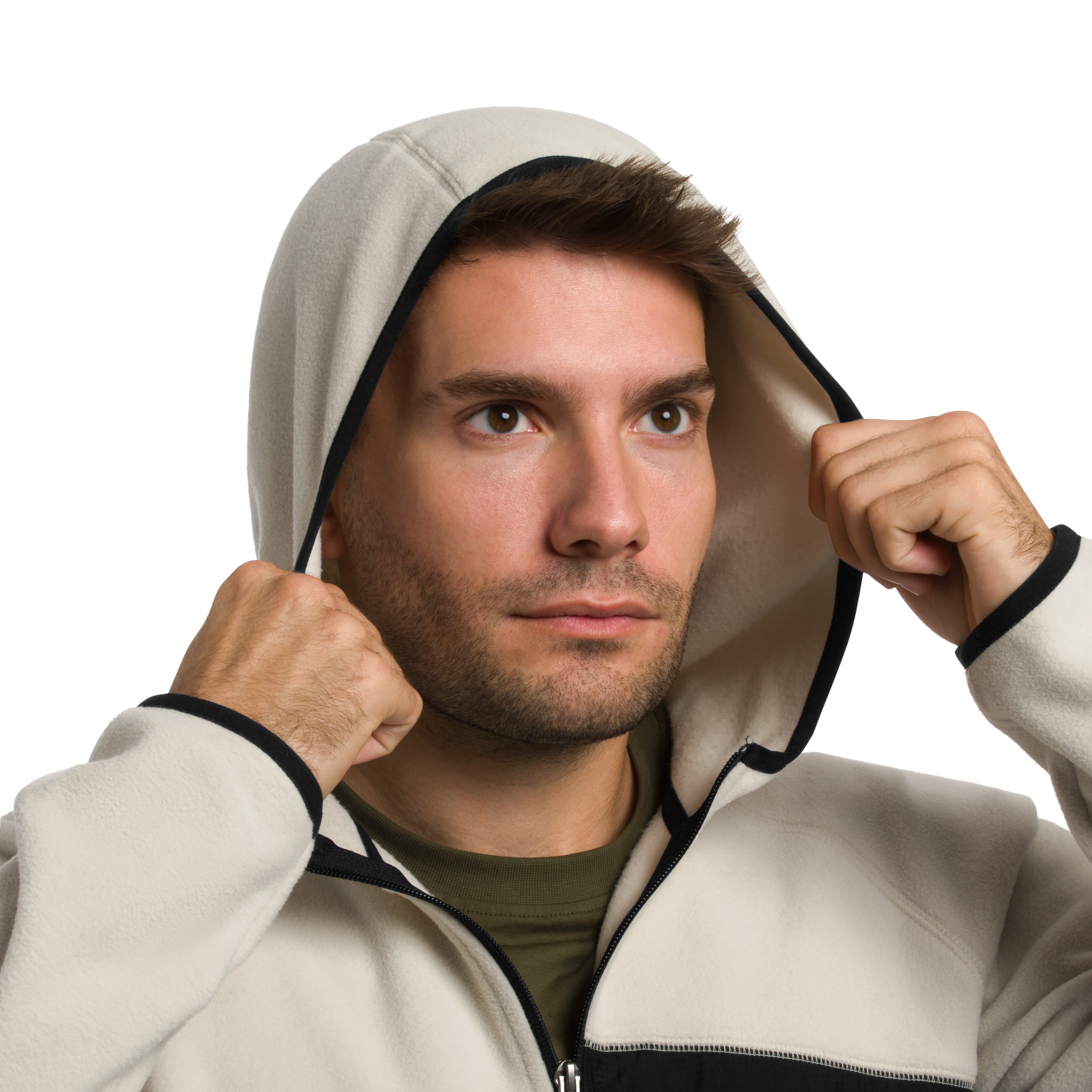 Polar Columbia Fast Trek Overlay Hooded - Dark Stone/Black