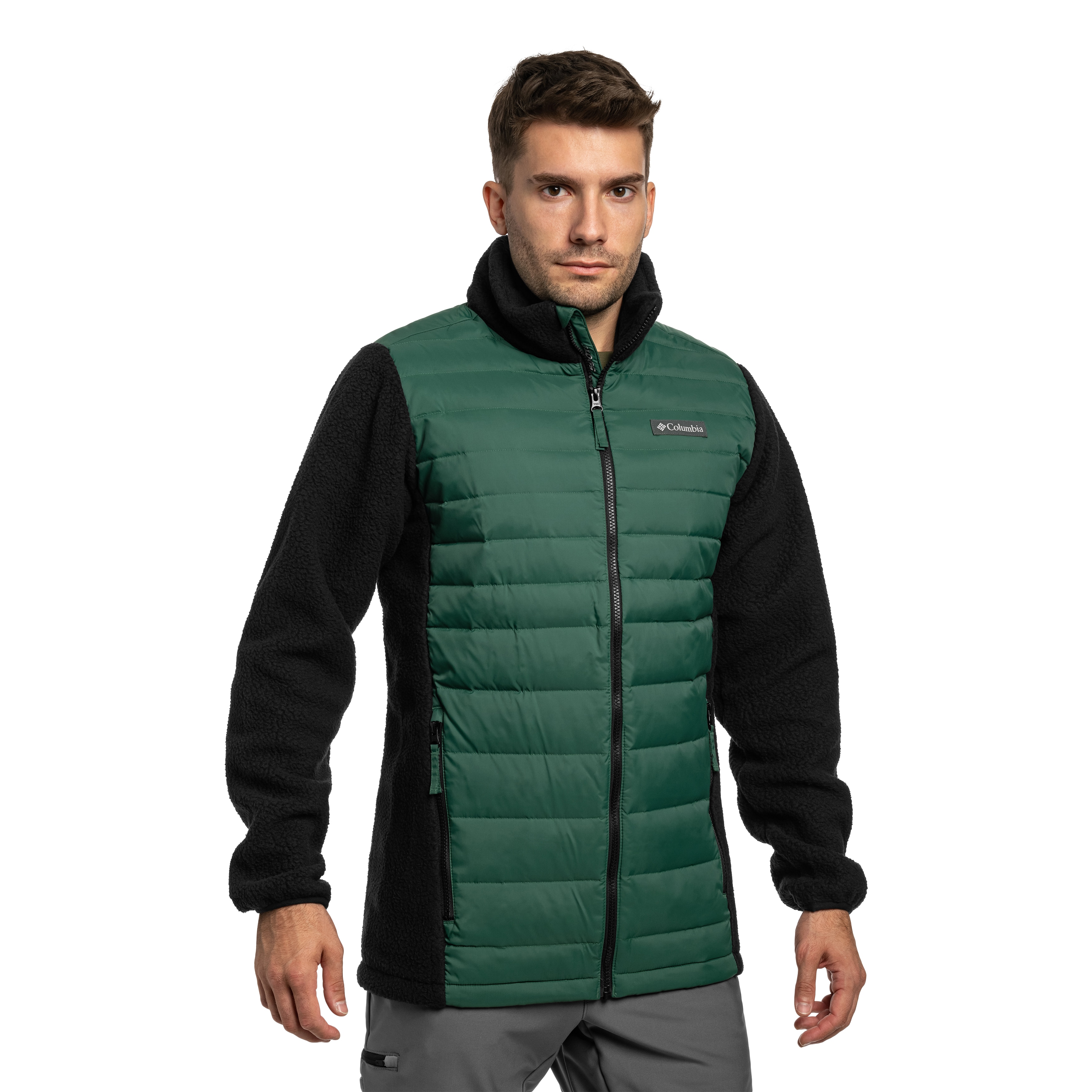 Kurtka Columbia Juniper Peak Hybrid Down Jacket - Rain Forest