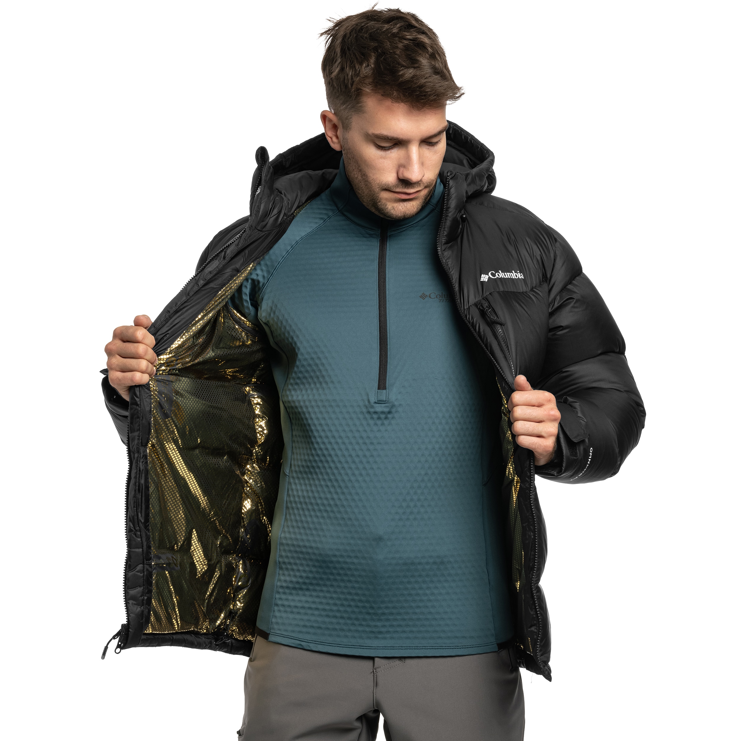 Куртка Columbia Cloudview Down Hooded Jacket - Black