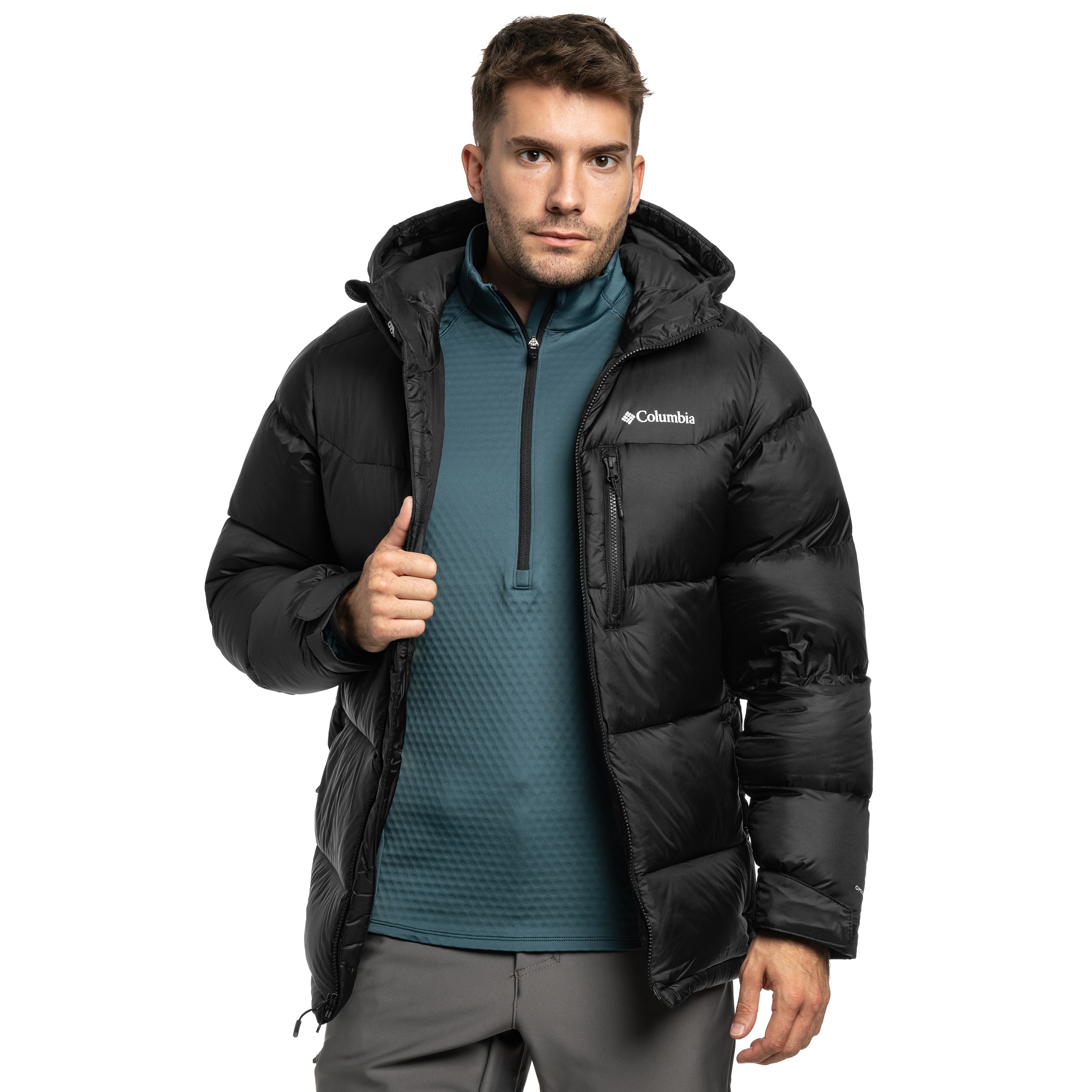 Куртка Columbia Cloudview Down Hooded Jacket - Black