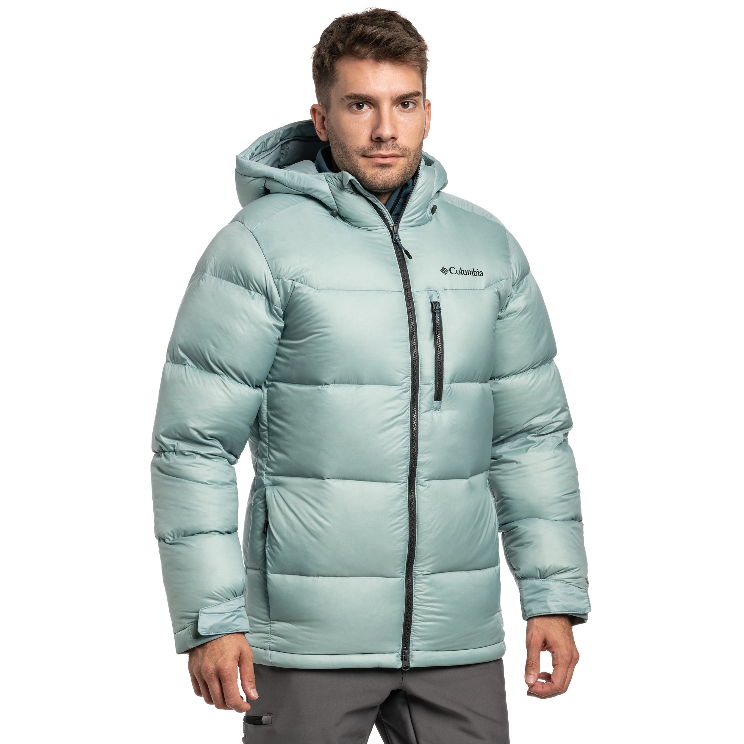 Куртка Columbia Cloudview Down Hooded Jacket - Crushed Blue