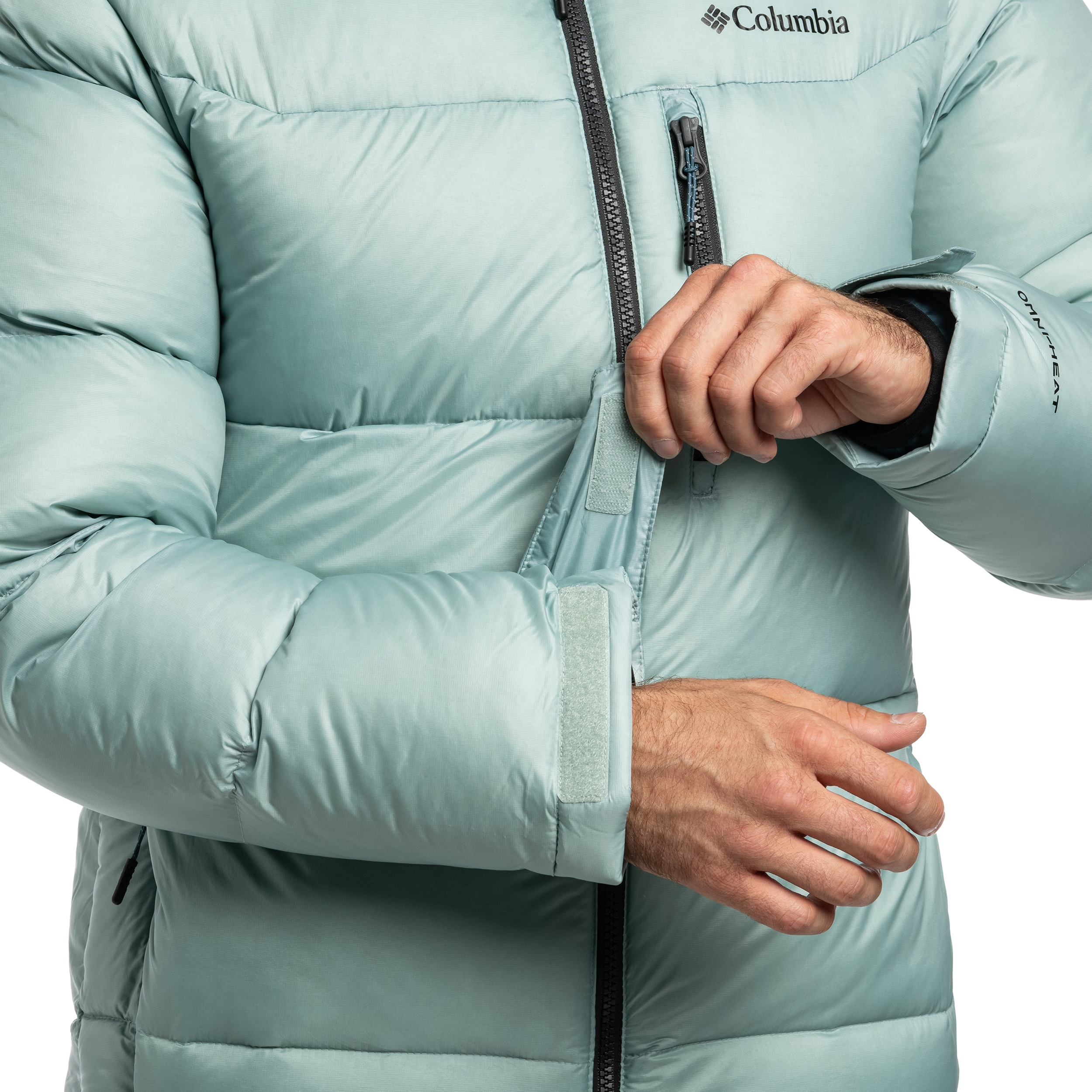 Куртка Columbia Cloudview Down Hooded Jacket - Crushed Blue