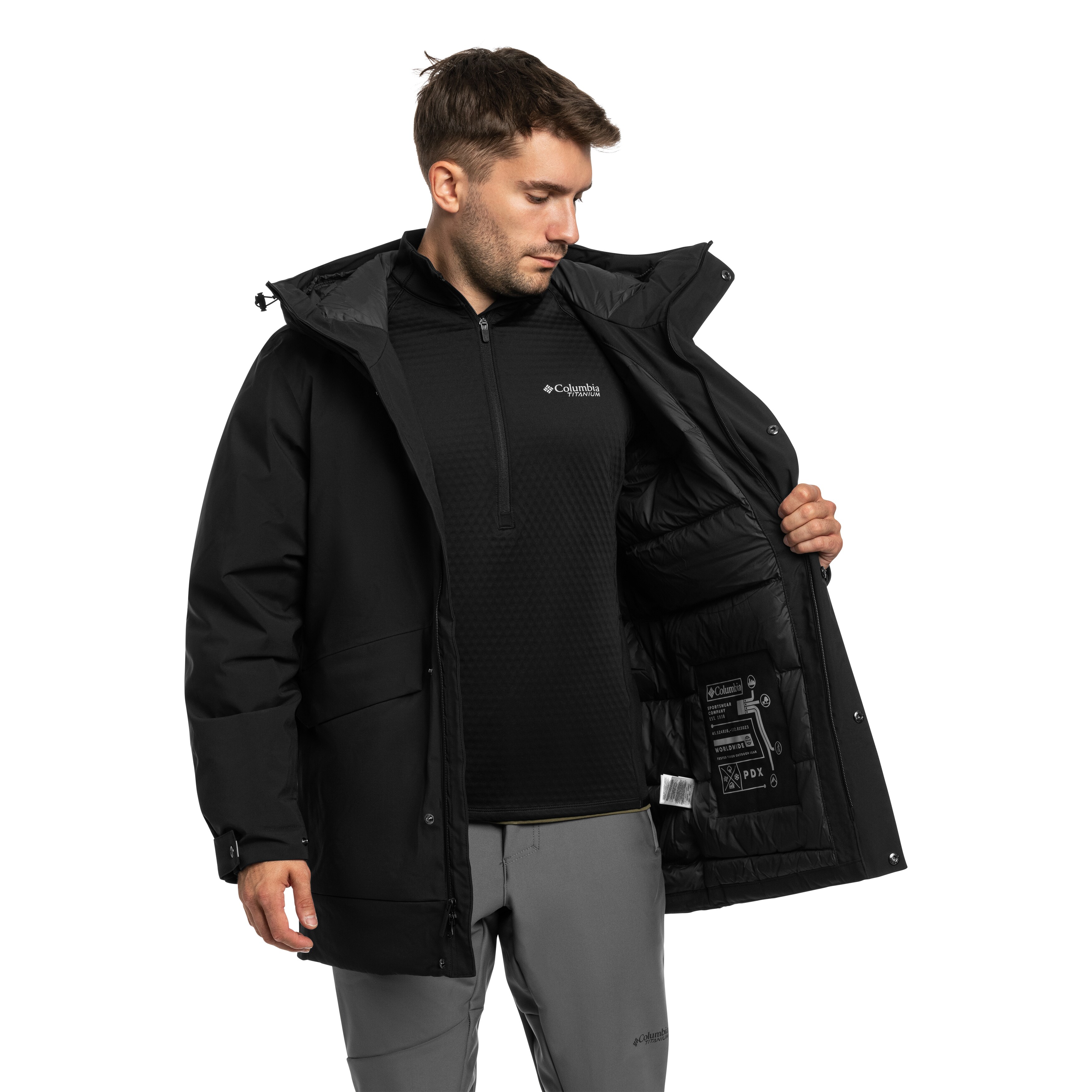 Kurtka Columbia Street Heights Waterproof Down Parka - Black